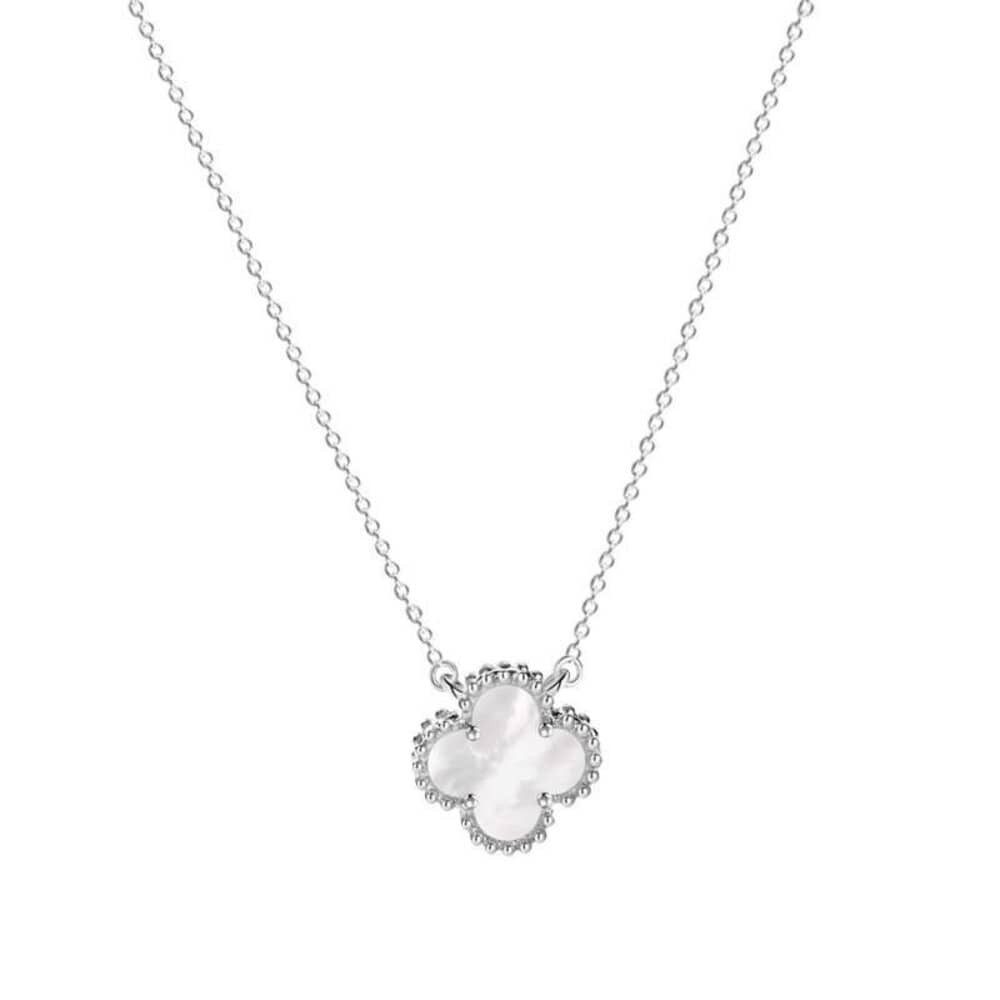 ROUGEMONT Kette mit Anhänger Damen Anhänger Halskette Kleeblatt 925 Silber, Echtschmuck