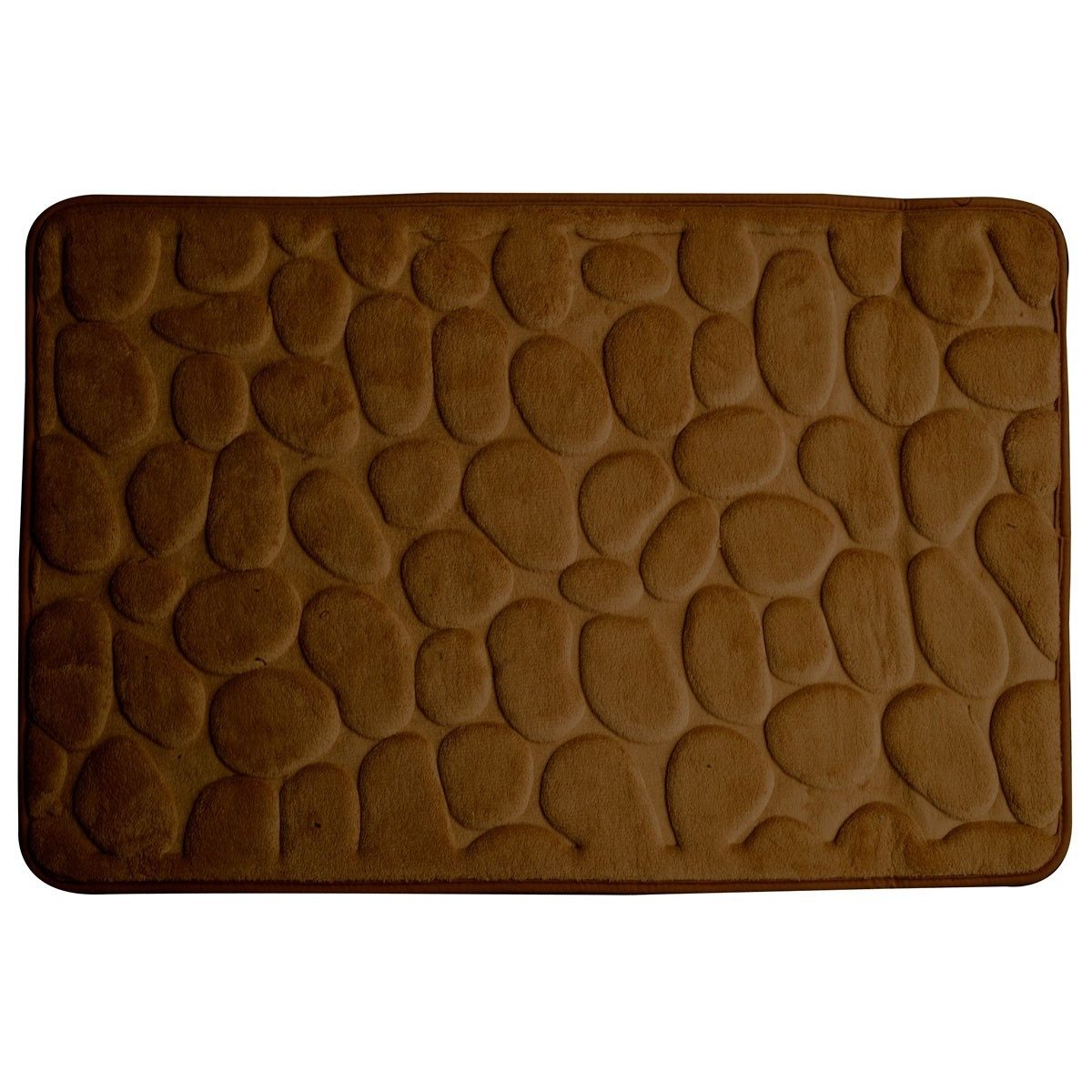 Euroshowers GmbH Badematte Memory Foam Rimini Braun 60 × 95 cm, 100% polyester, memory foam (stoppning), latex SBR, rechteckig