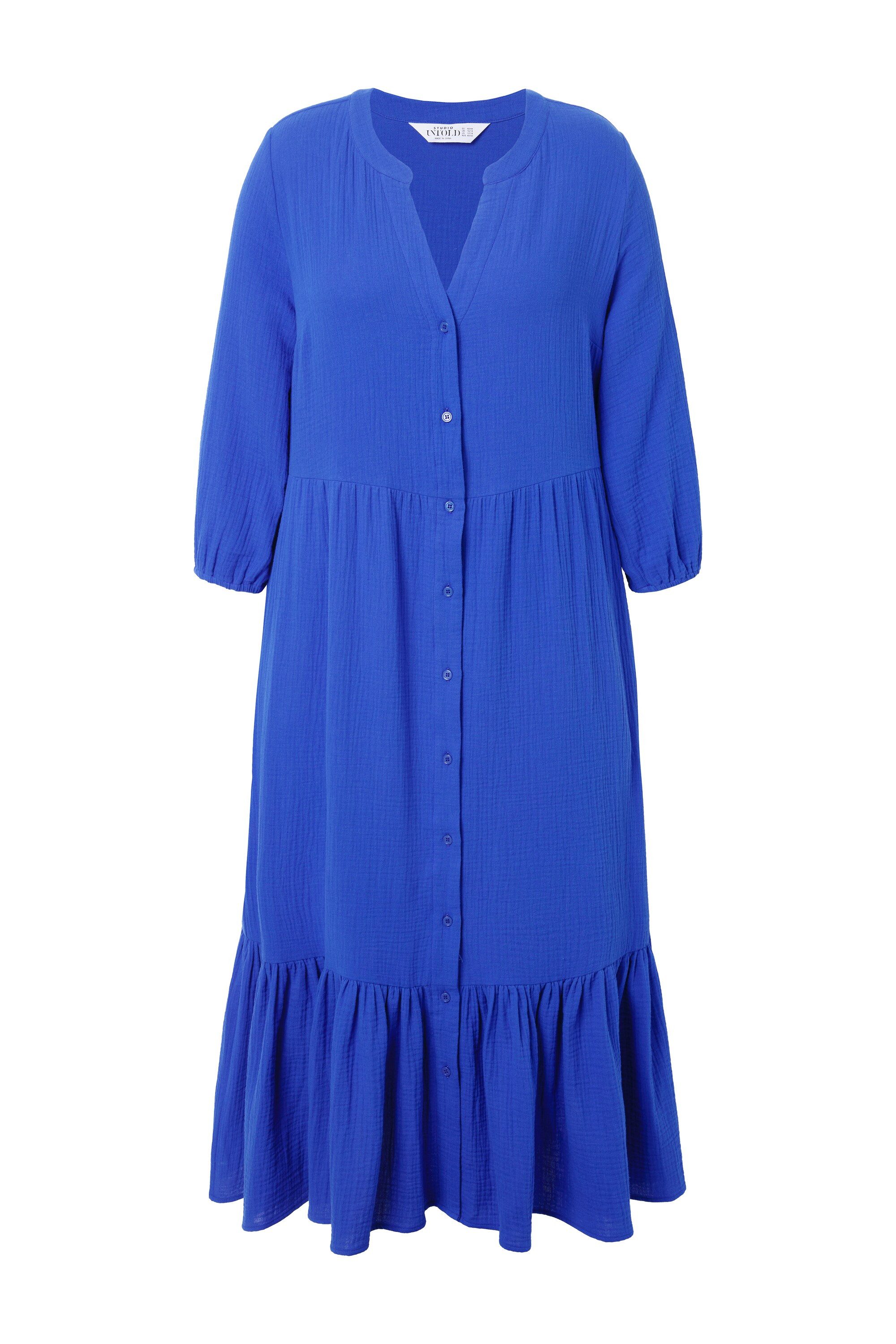 Studio Untold Maxikleid Maxikleid A-Line Musselin günstig online kaufen