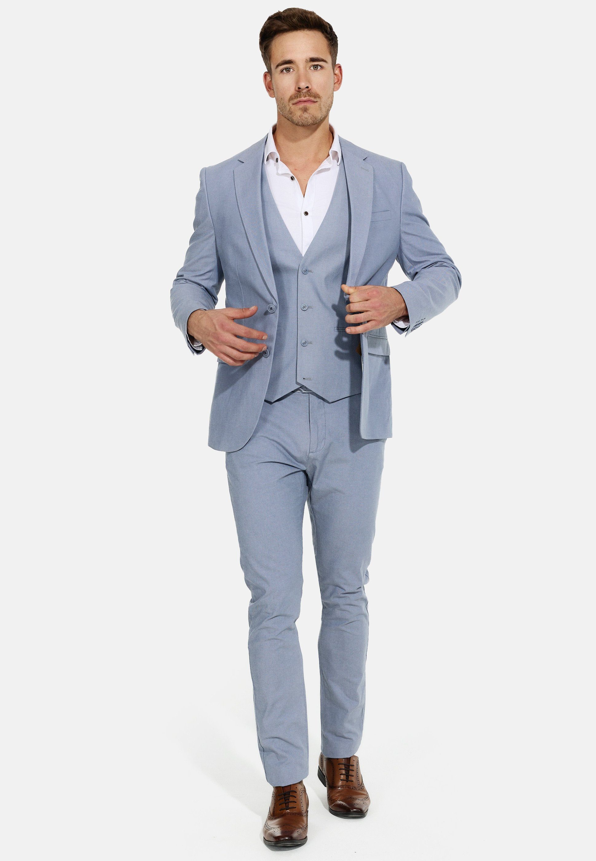 Jeff Anzugweste Herren Nikolaj Anzug Weste Herrenweste edles Design mit feiner Struktur