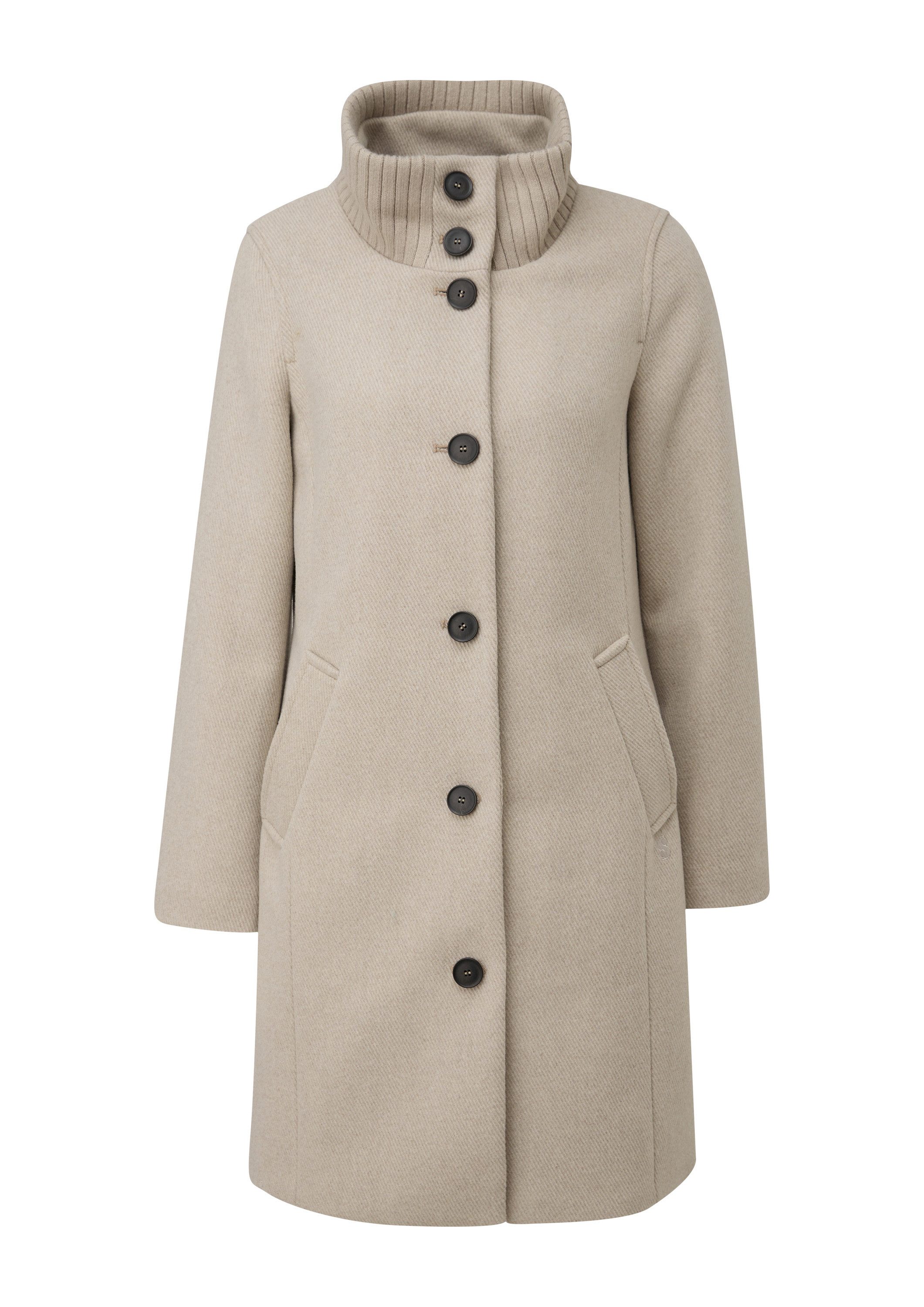 s.Oliver Funktionsmantel Outdoor-Mantel Twillmantel mit Stehkragen günstig online kaufen