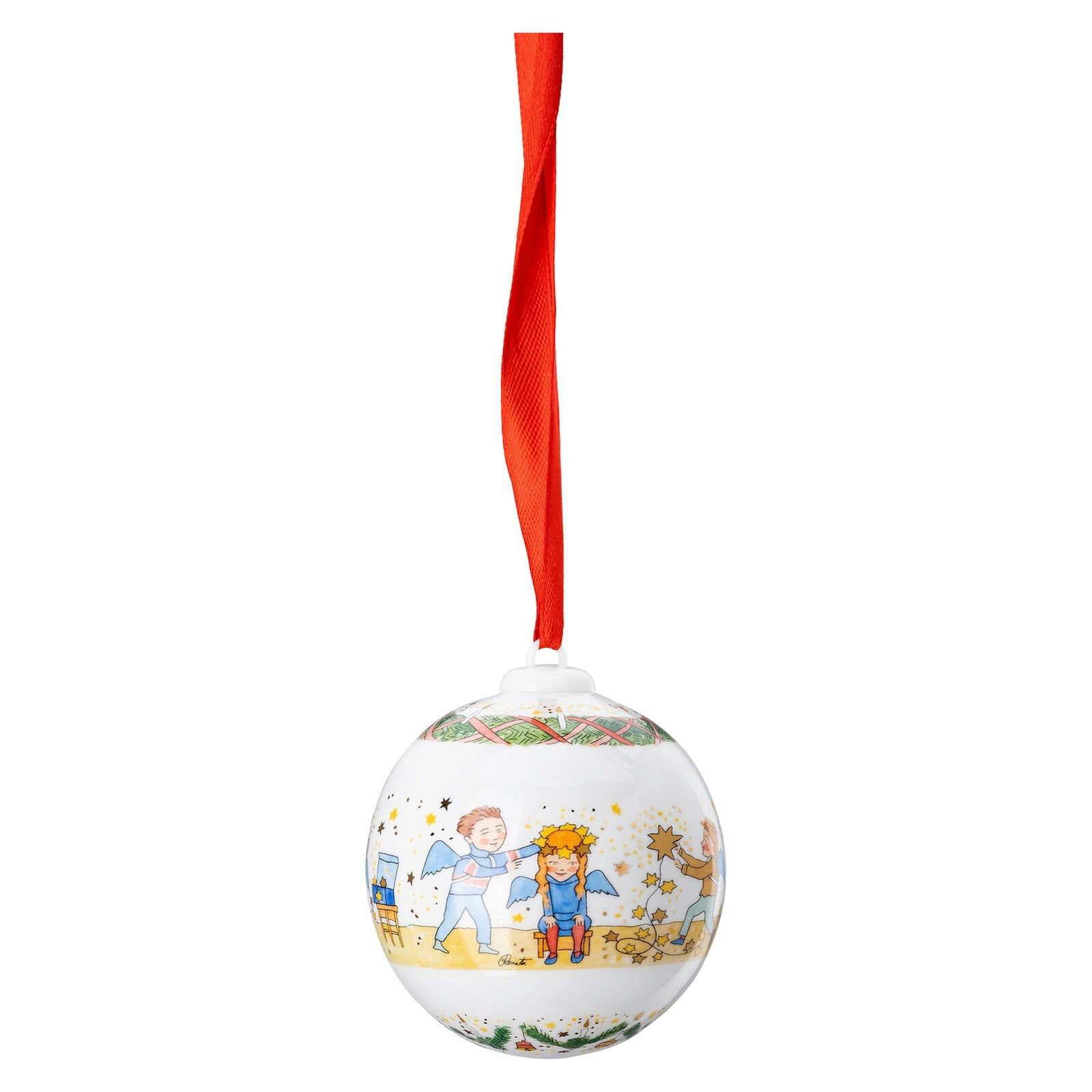 Hutschenreuther Christbaumschmuck Porzellankugel Weihnachtskugel 2024 in OVP, Sammelobjekt mit OVP (Originalverpackung)
