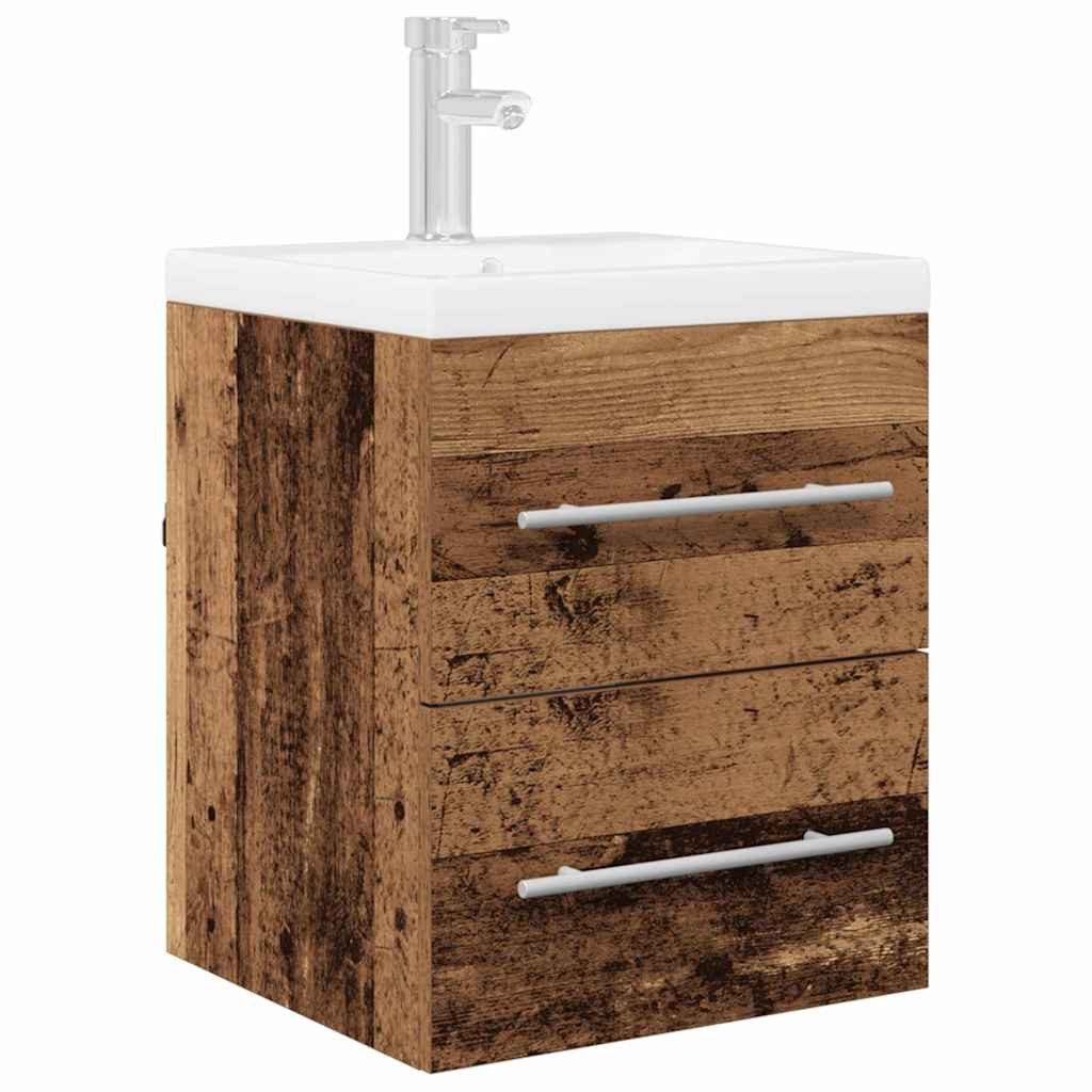 vidaXL Badezimmerspiegelschrank Waschbeckenunterschrank Altholz 38,5 x 41 x 48 cm Holzwerkstoff (1-St)