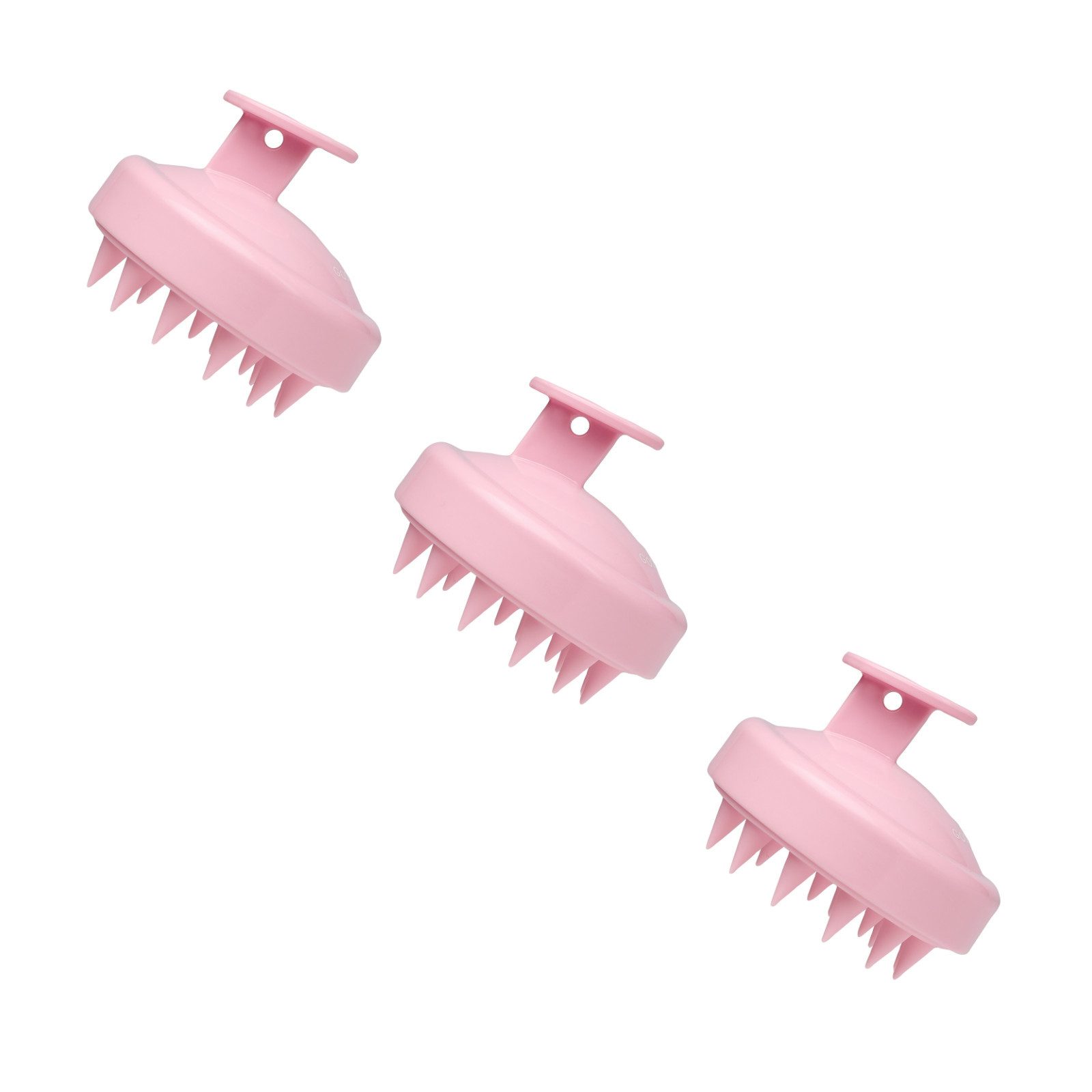 Good Nite Haarbürste Massagebürste Kopfhautpflege Shampoobürste Haarbürste rosa, 3-tlg.