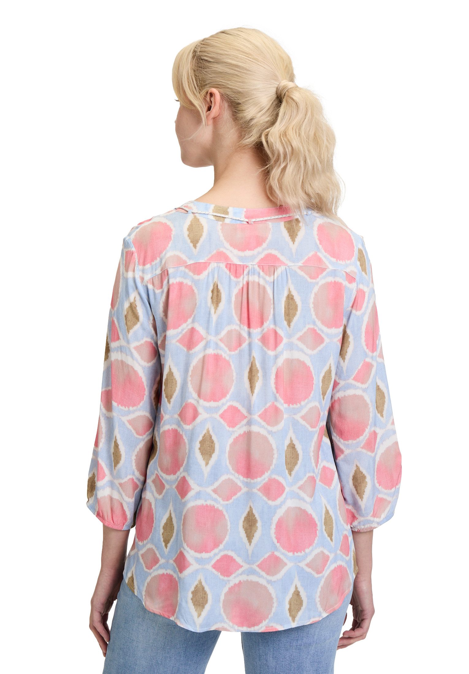 Cartoon Shirtbluse Damen mit Schnürung
