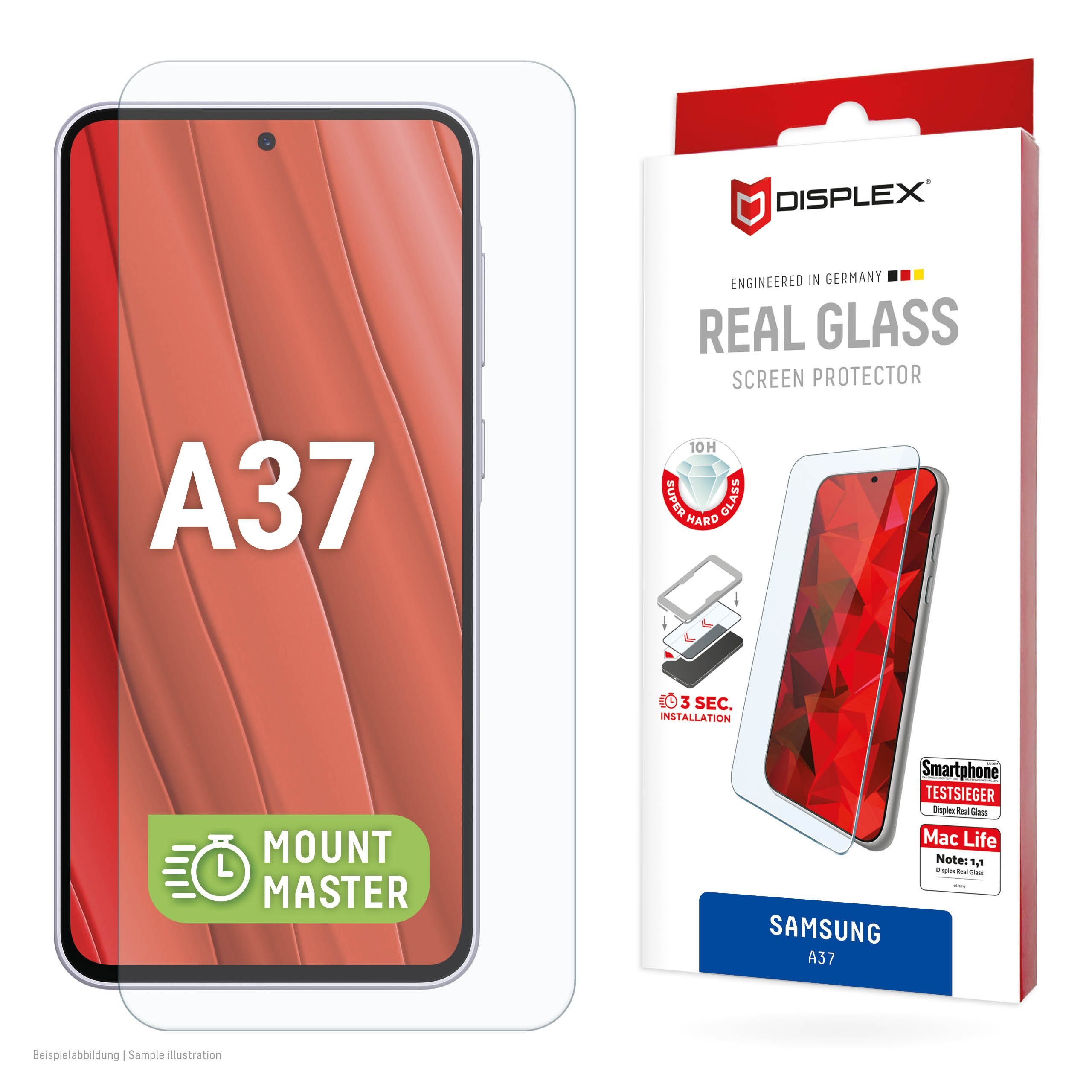 Displex Schutzfolie DISPLEX Real Glass MM Samsung Galaxy A37