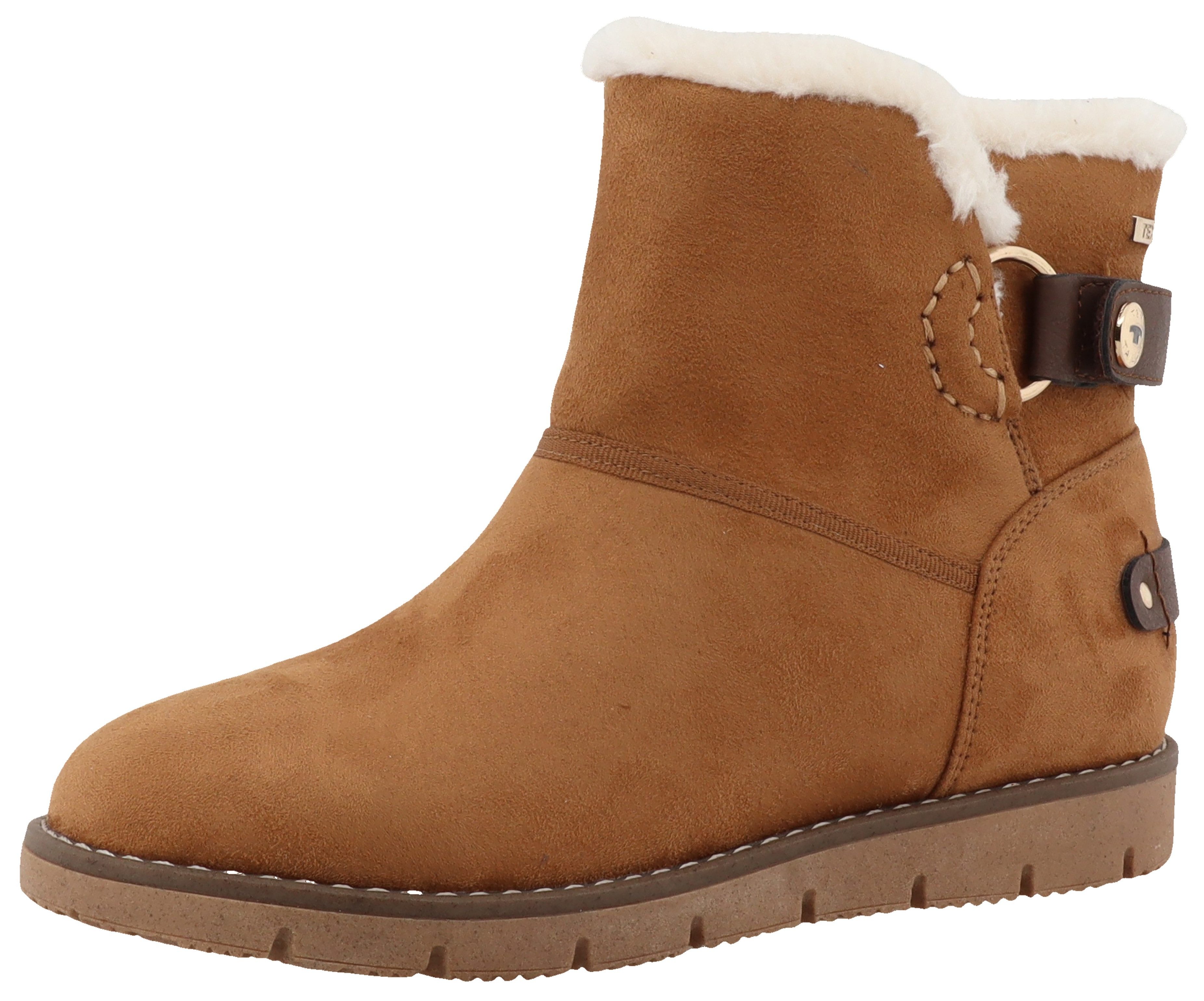 TOM TAILOR Winterboots, Keilabsatz, Schlupfboots, Ankleboots, in bequemer Form