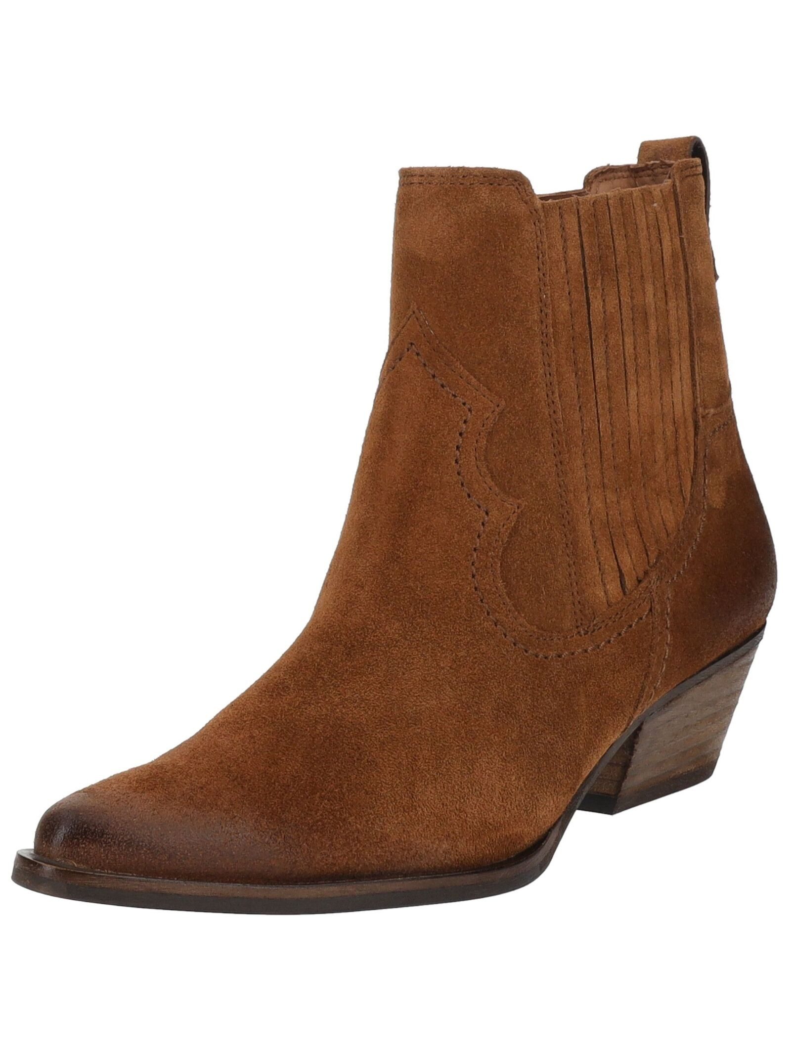 Paul Green Stiefelette Veloursleder Bikerboots