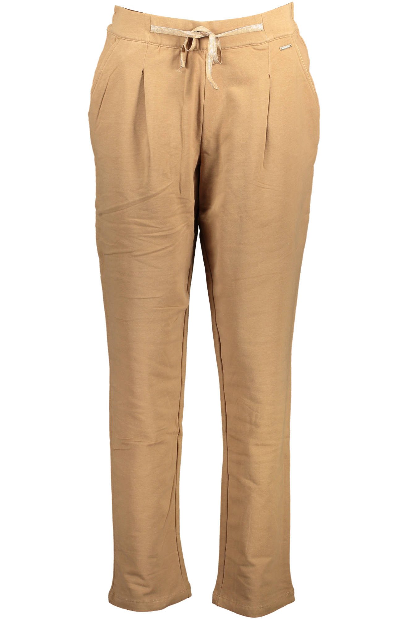 U.S. Polo 5-Pocket-Hose Damen-Sporthose Braun – Elastikbund, Taschen & Kontrastdetails