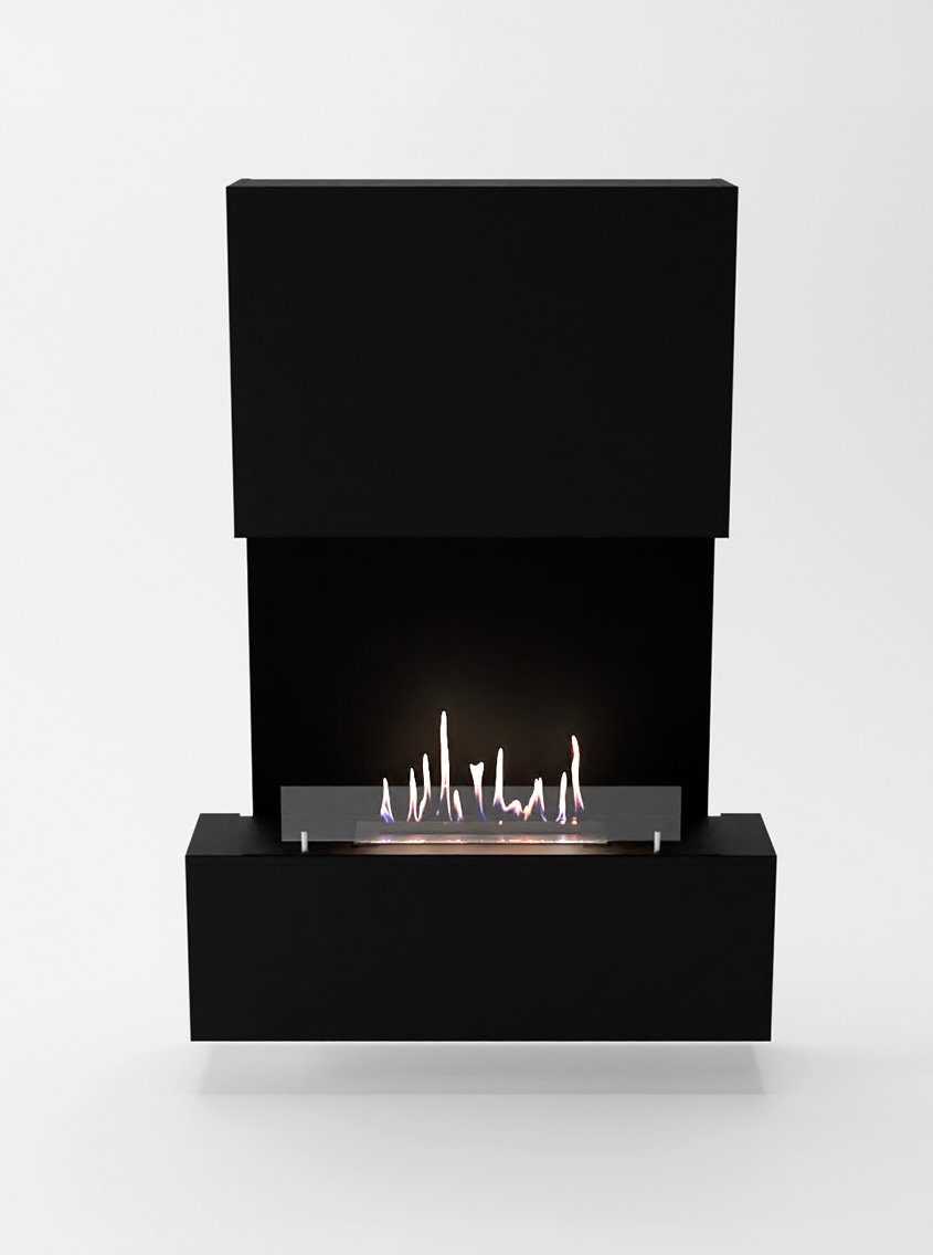 GLOW FIRE Echtfeuer-Dekokamin Levanger Ethanol Kamin, Bioethanol Kamin mit 3h Brenndauer, Heizleistung bis 2 kw
