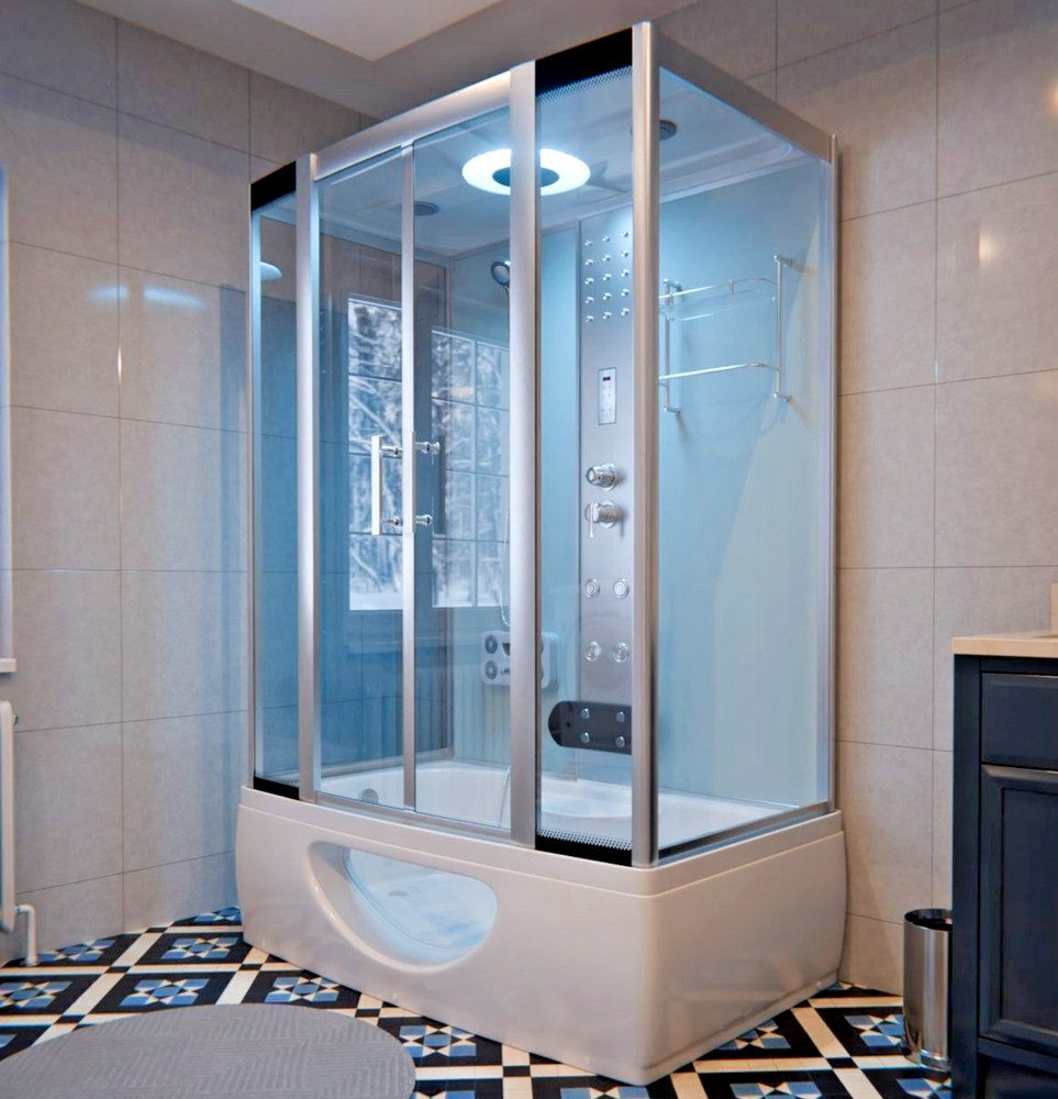 DEKO VERTRIEB BAYERN Whirlpool-Badewanne Luxus Komplettdusche+Badewanne günstig online kaufen