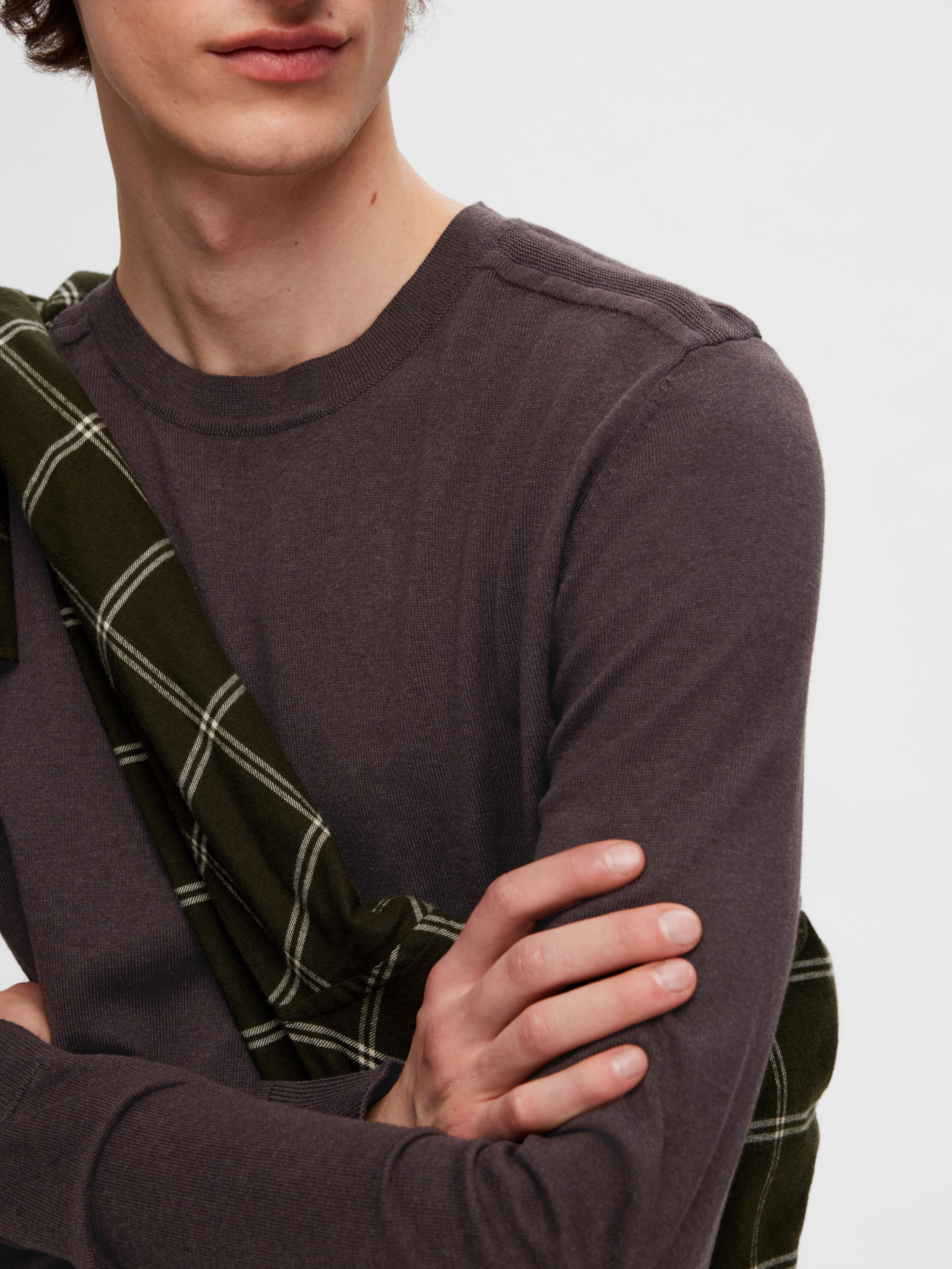 Selected Strickpullover SLHBERG CREW NECK NOOS günstig online kaufen