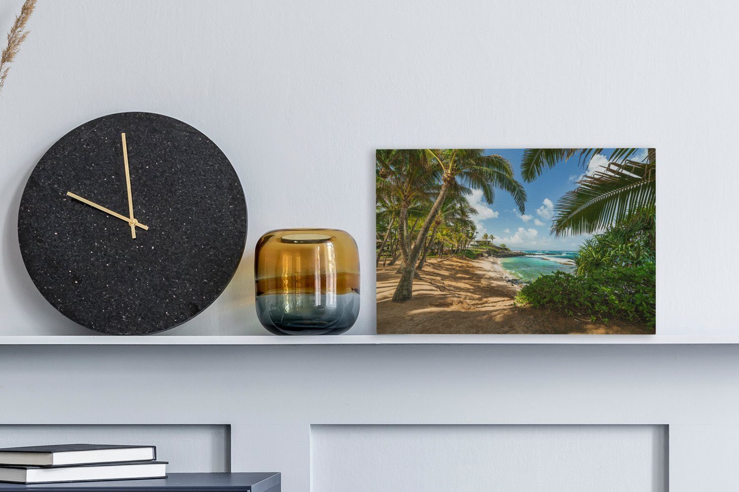 OneMillionCanvasses® Leinwandbild Aufhängefertig, St), Palmen, Tropisch Wanddeko, Leinwandbilder, Hawaii - - Wandbild (1 30x20 cm