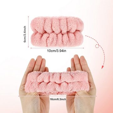 Rnemitery Schweißband Handgelenk-Waschhandtuch, Armbänder zum Handgelenk-Schweißband, 4 Paar, Weich, bequem und elastisch