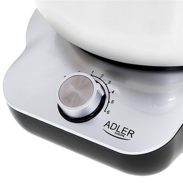 Adler Küchenmaschine AD 4222, 1200 Watt, 4 Liter Schüssel, mit praktischem Zubehör