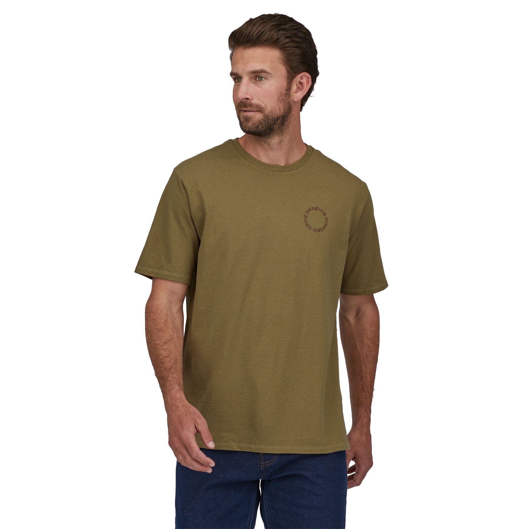 Patagonia T-Shirt Patagonia Herren T-Shirt Spoke Stencil Responsibili-Tee Adult moray khaki