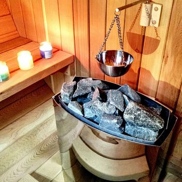 MAGICSHE Sauna-Aufgussset Sauna Aromaschale,Edelstahl Sauna Schale (1-tlg) für Saunaöle, ätherische Öle und Spa Behandlungen