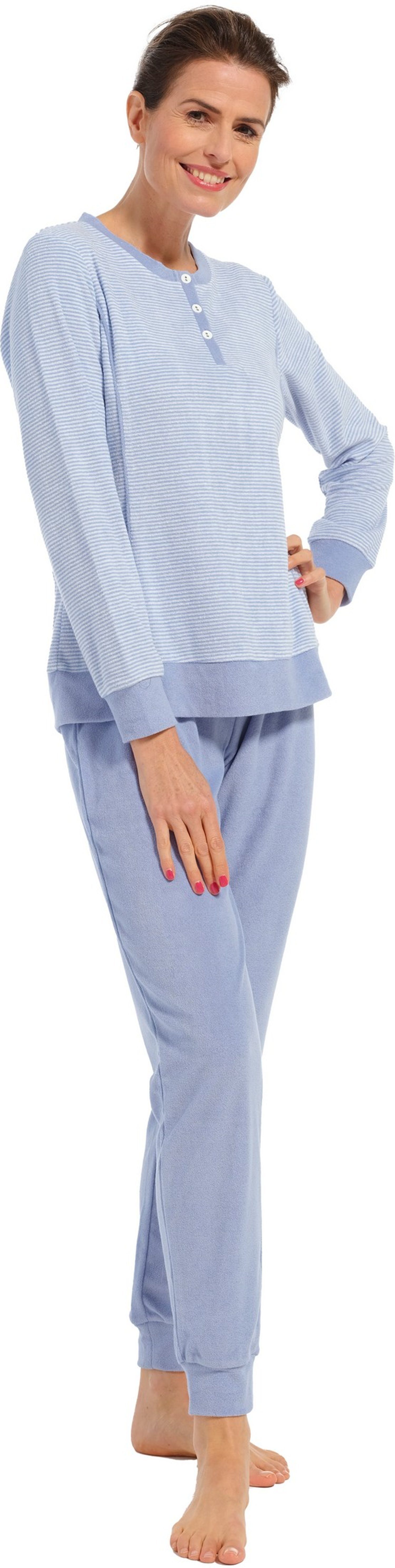 Pastunette Schlafanzug Damen Frottee Schlafanzug (2 tlg) auch als Hausanzug