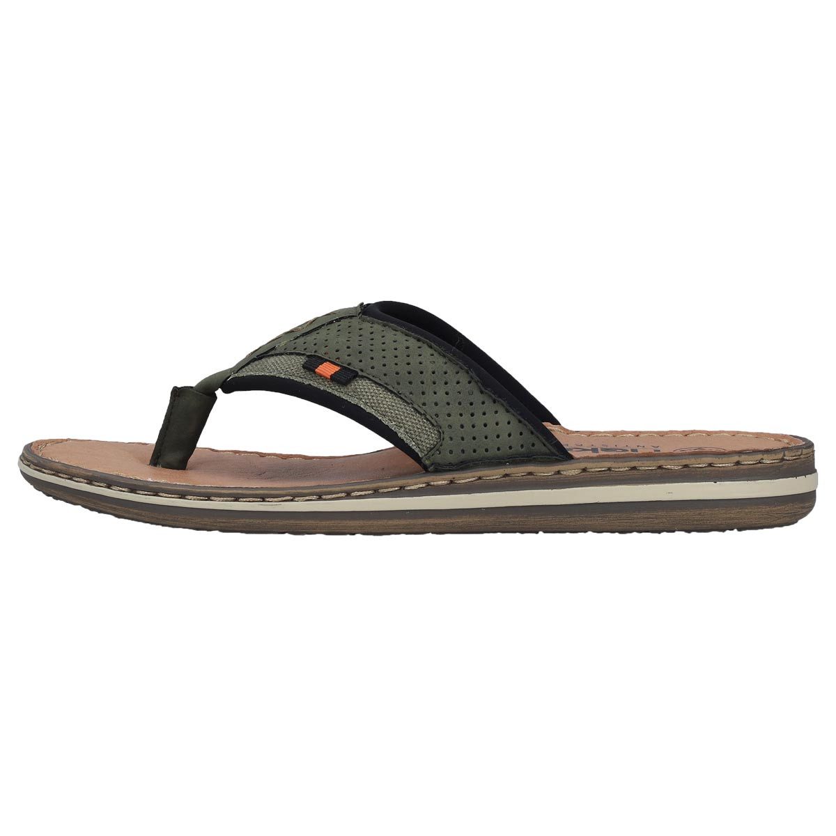 Rieker Comfort Zehentrenner (1-tlg) Zehenstegsandalen - Schockabsorbierende Sohle