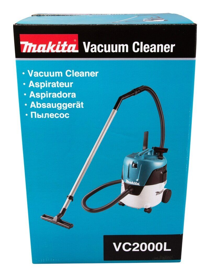 Makita Nass-Trocken-Sauger, Staubsauger Industriesauger 1.0 W, VC2000L, 20 l - im Karton