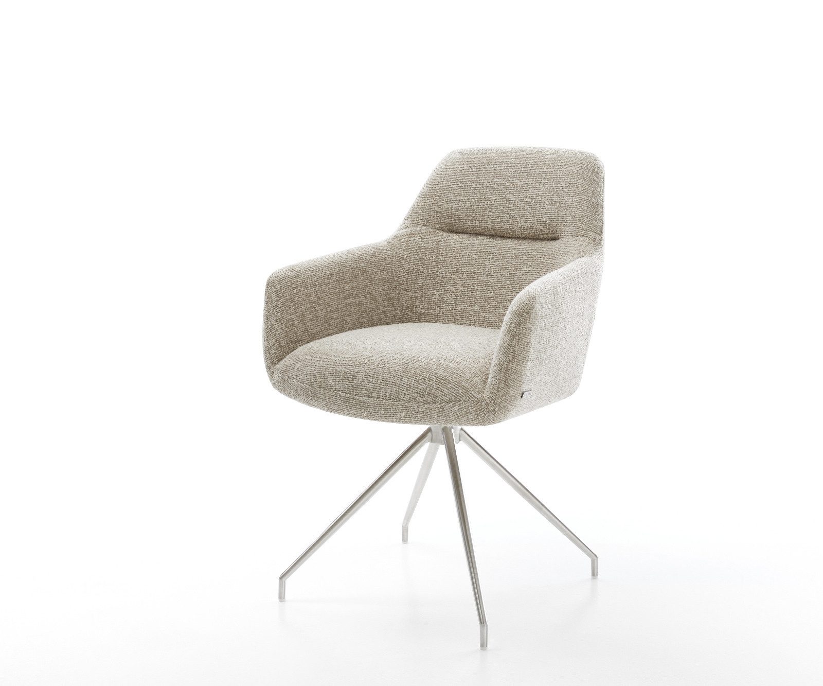 DELIFE Polsterstuhl Pejo-Flex, Kreuzgestell konisch Edelstahl günstig online kaufen