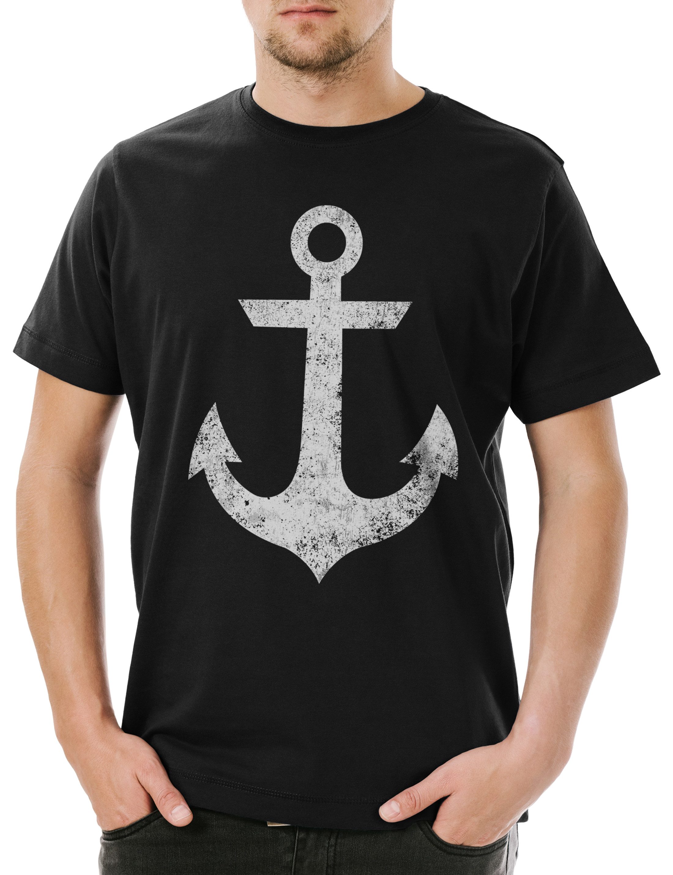 Urban Backwoods Print-Shirt Oldschool Anchor Vintage günstig online kaufen