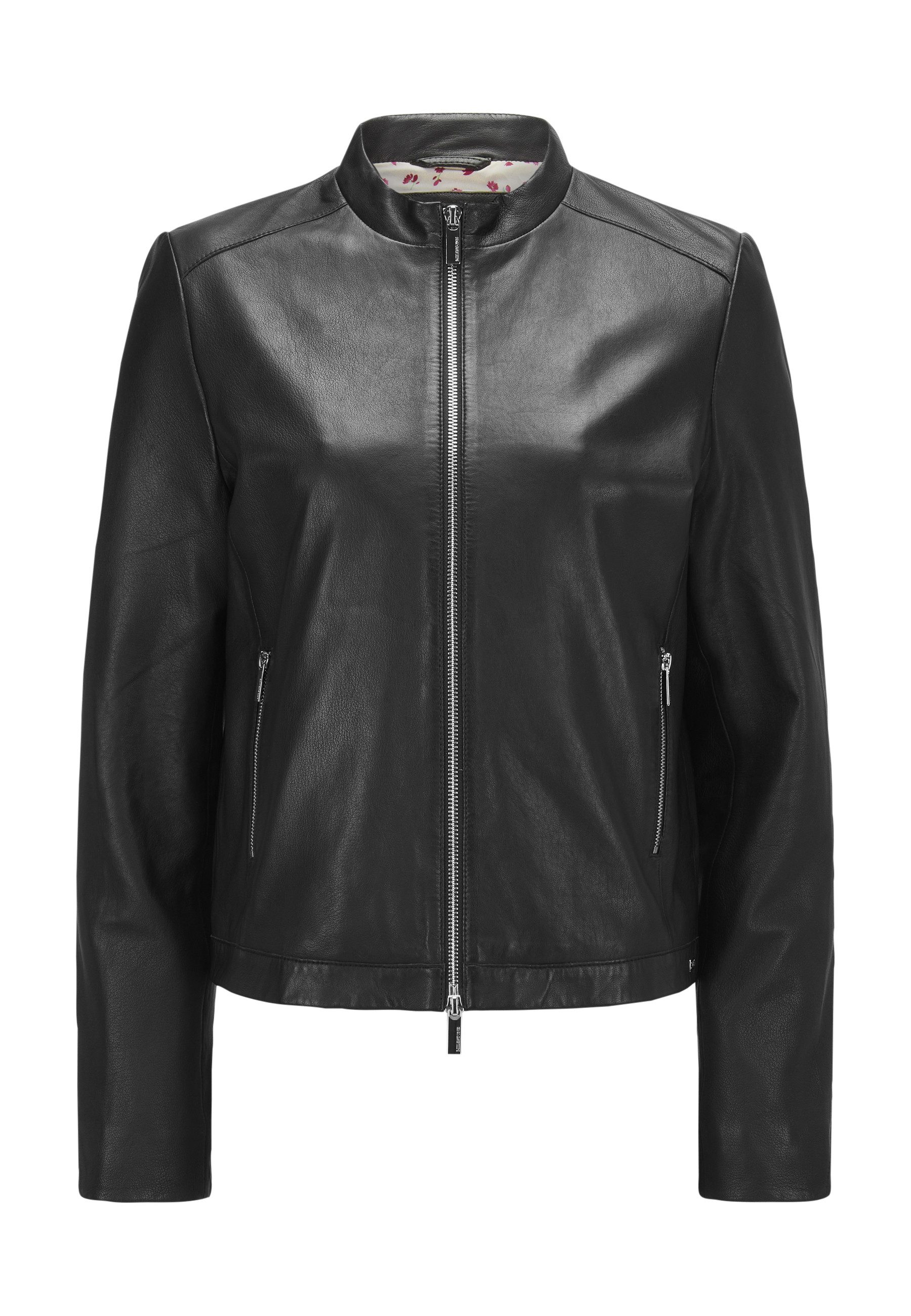 Lederjacke MSBritney Damen Bikerjacke Jacke Leder klassisch
