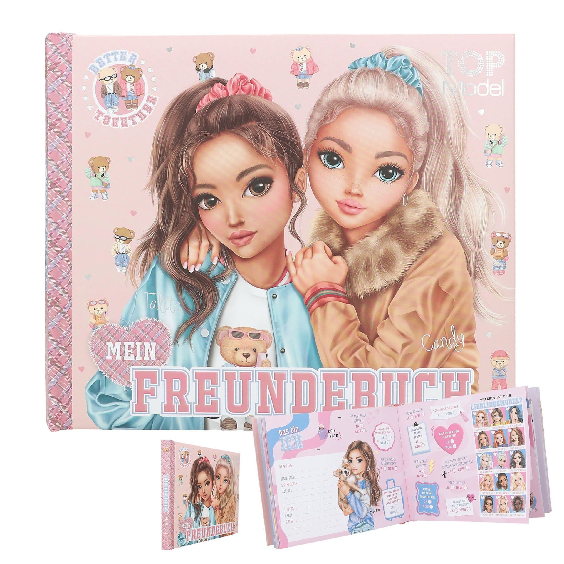 TOPModel Stickerbuch TOPModel Freundebuch Motiv 1 TEAM TEDDY