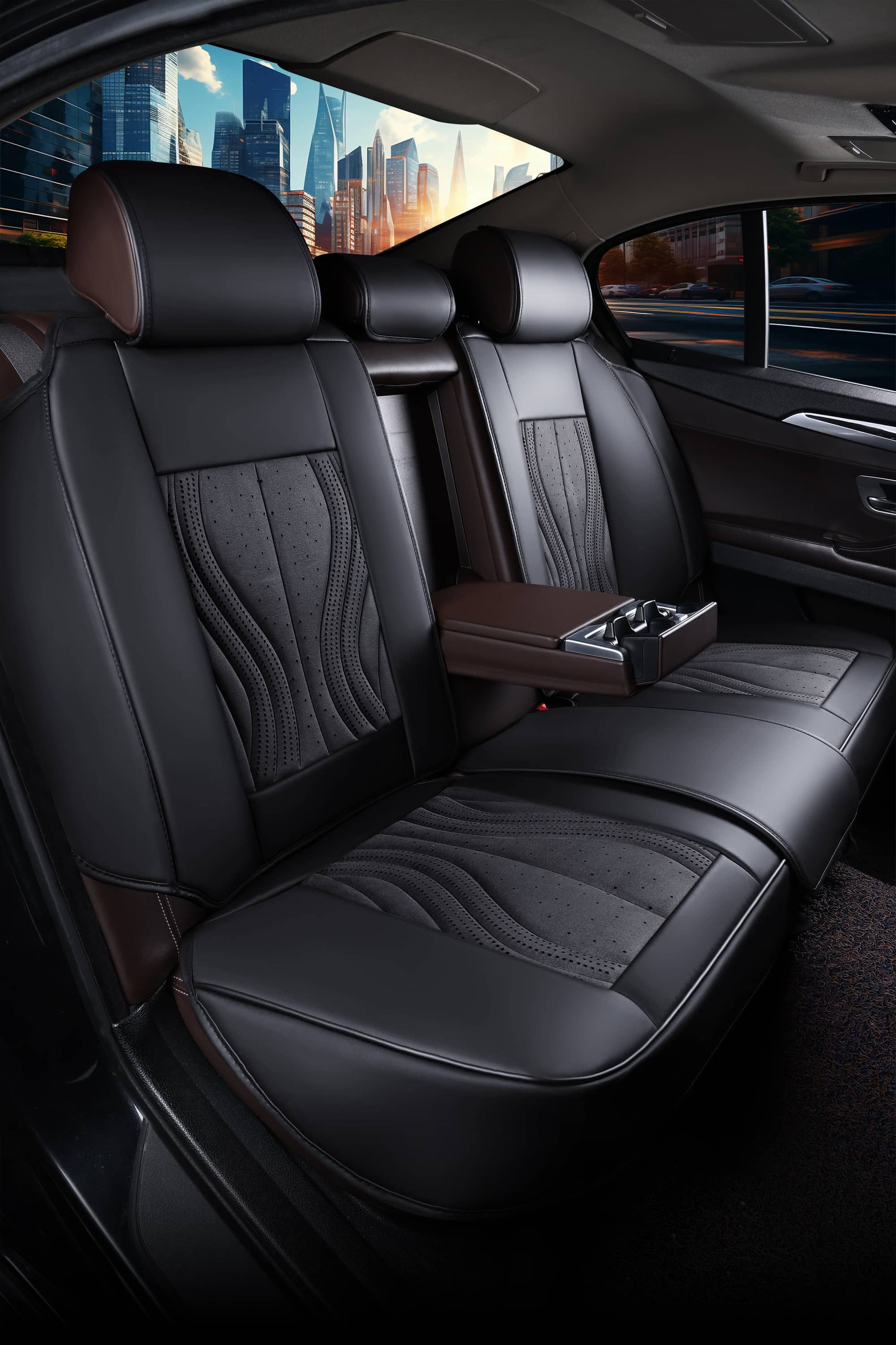 BREMER SITZBEZÜGE Autositzbezug für BMW X6 G06 Bj ab 2019 (FM3), Set, Komplettset Vorne und Hinten, in Schwarz