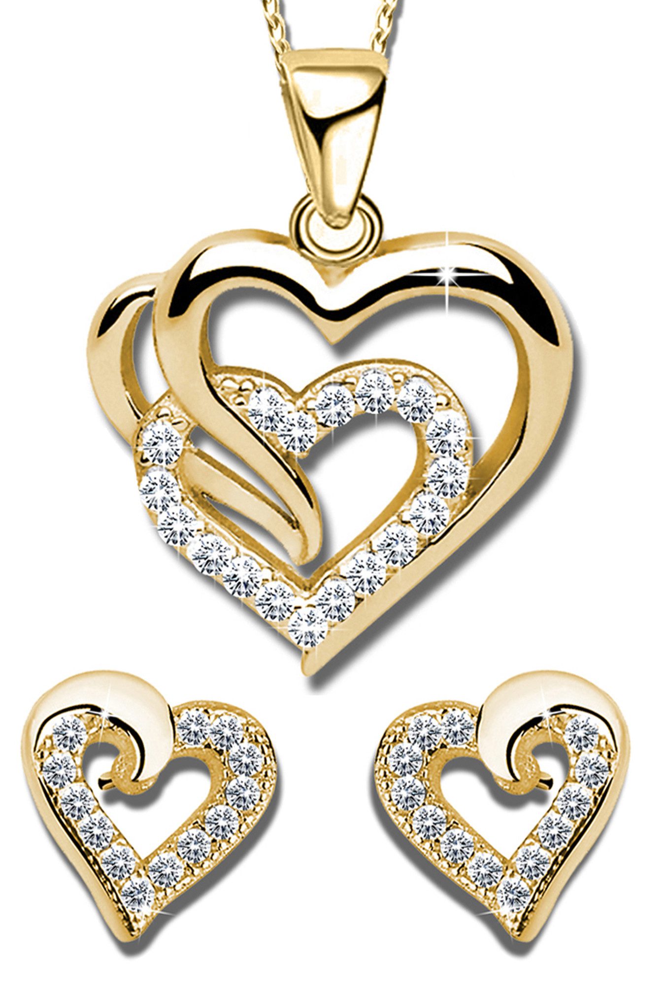 Limana Schmuckset Silber 925 God Rosegold günstig online kaufen