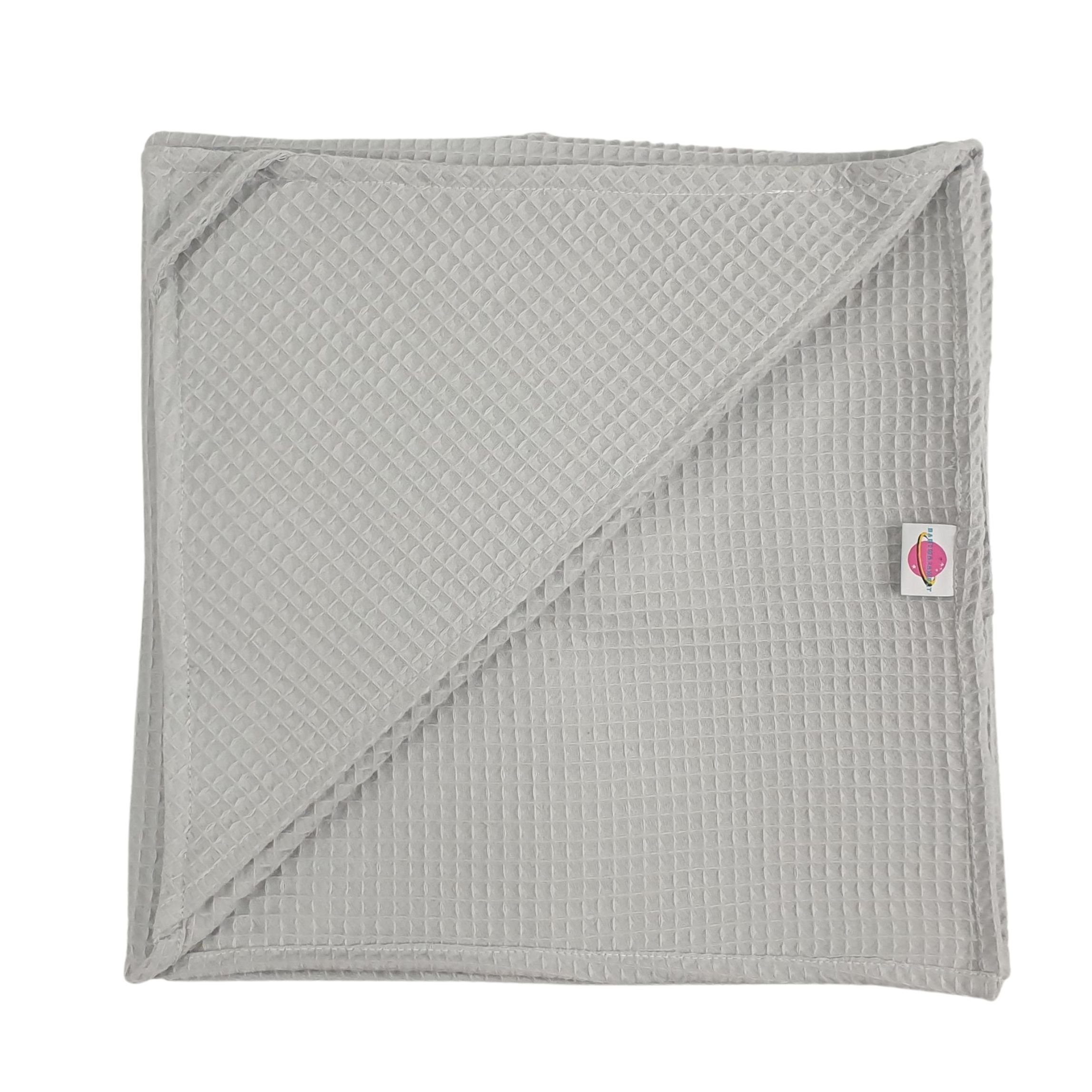 Babymajawelt Badetuch Kapuzen - Badetuch 120x120 cm Waffel, Kinderbadetuch, Waffelpique (1-St), 100% Baumwolle, XXL Format, Besonders Zart, Made in EU