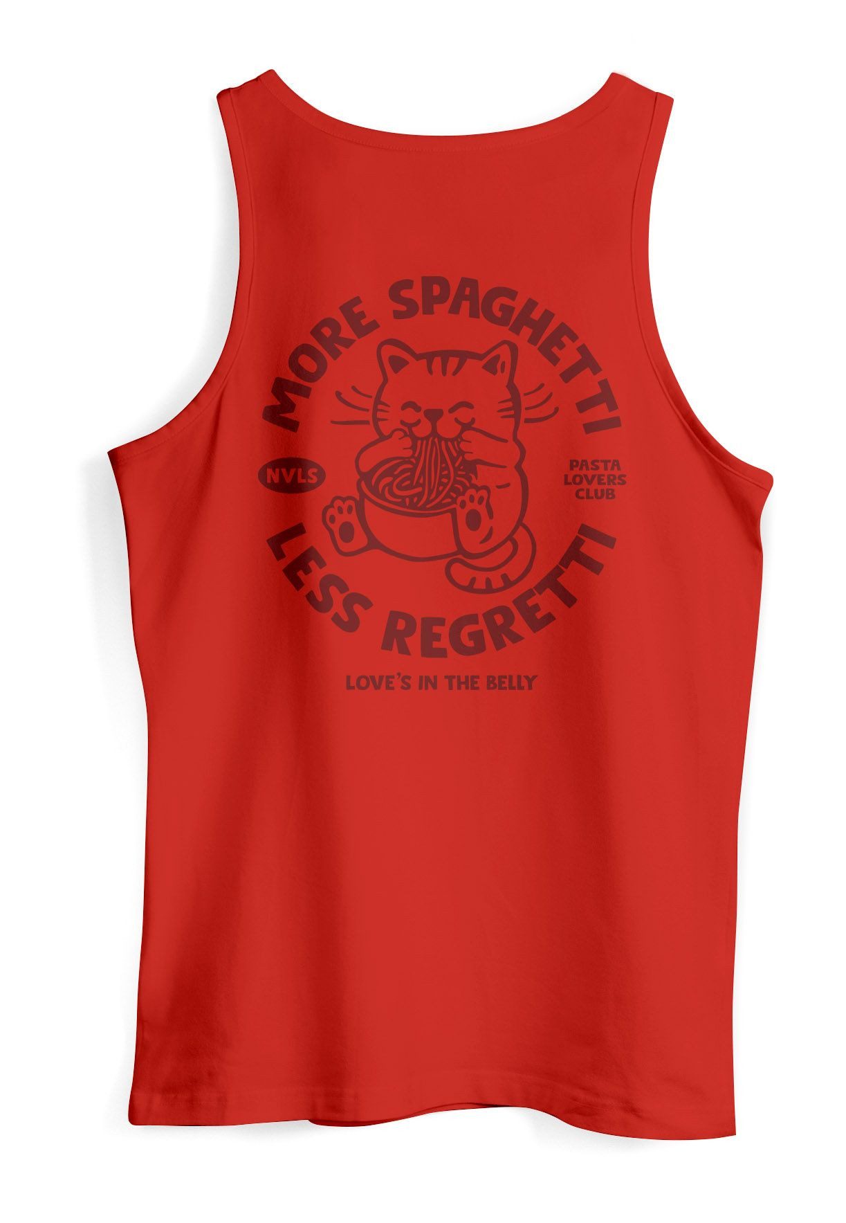 Neverless Tanktop Herren Tank-Top Katze Backprint günstig online kaufen