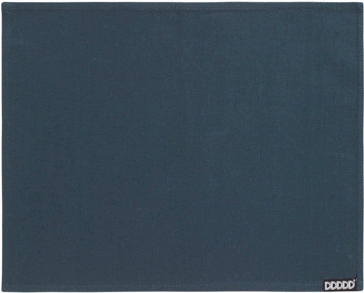 Platzset, Kit, DDDDD, (Set, 2-St), Platzdecke, 35x45 cm, Baumwolle navy
