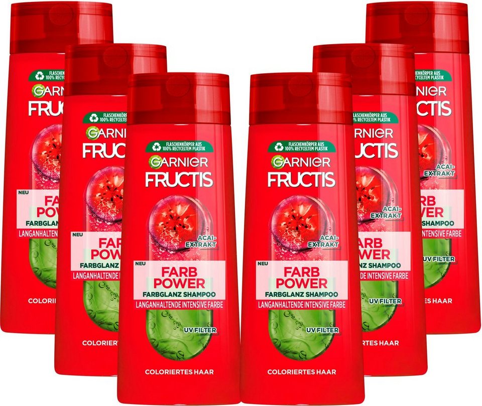GARNIER Haarshampoo Garnier Fructis Farb Power Shampoo, Set,