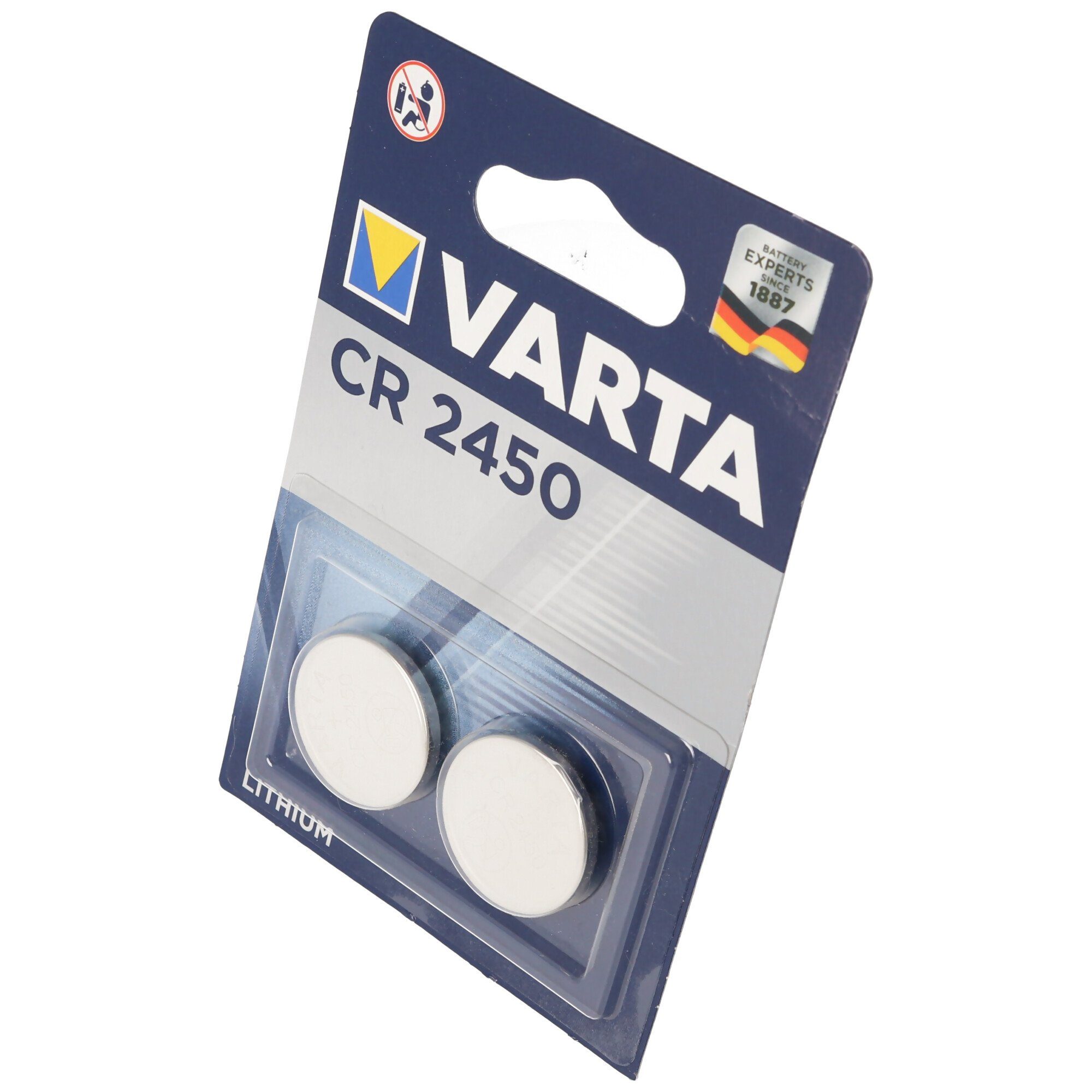 VARTA Varta Professional Electronics CR2450, CR 2450 Lithium 2er Blister Ve Batterie, (3,0 V)