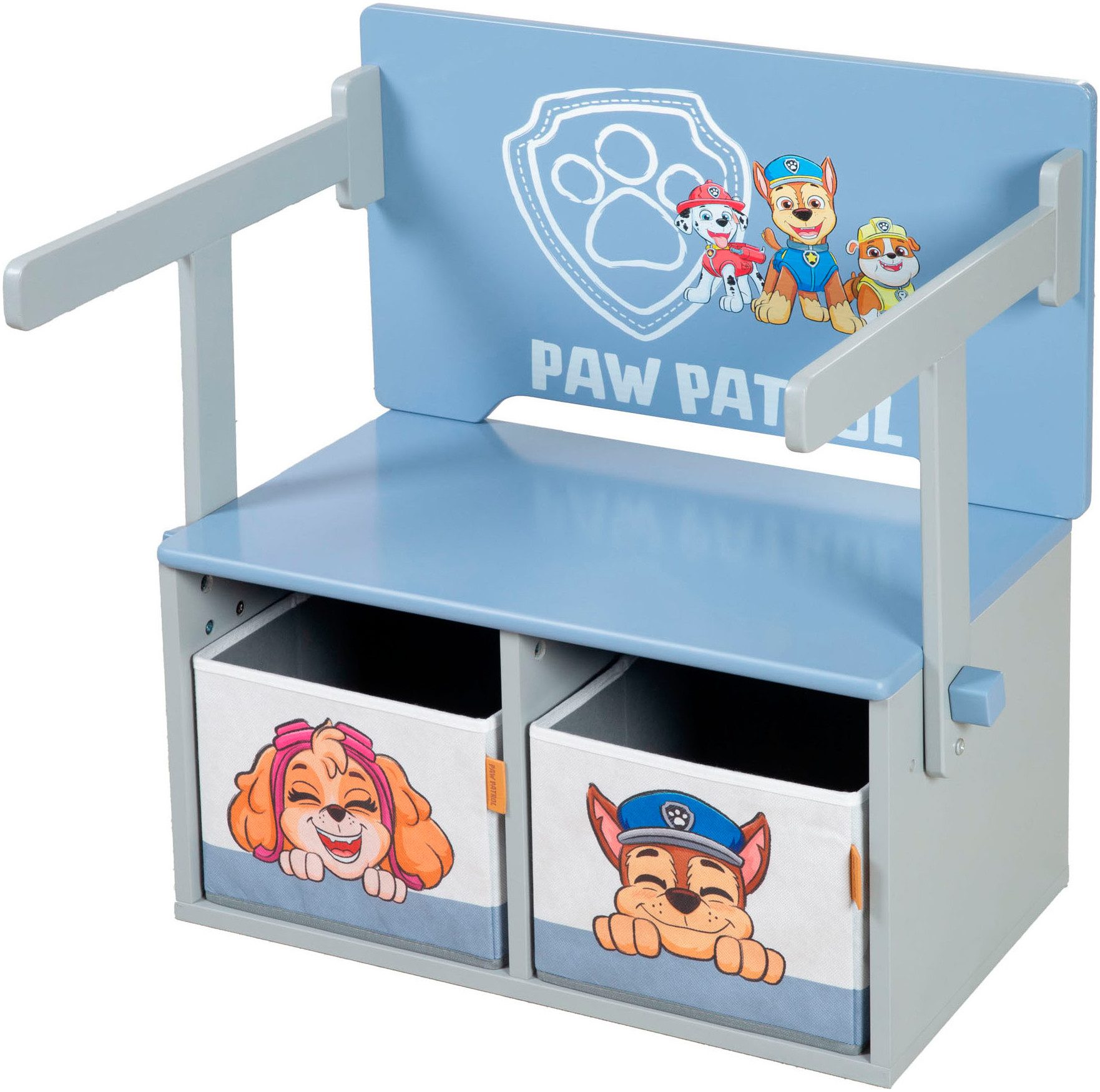 roba® Sitzbank Paw Patrol, mit 2 Aufbewahrungsboxen