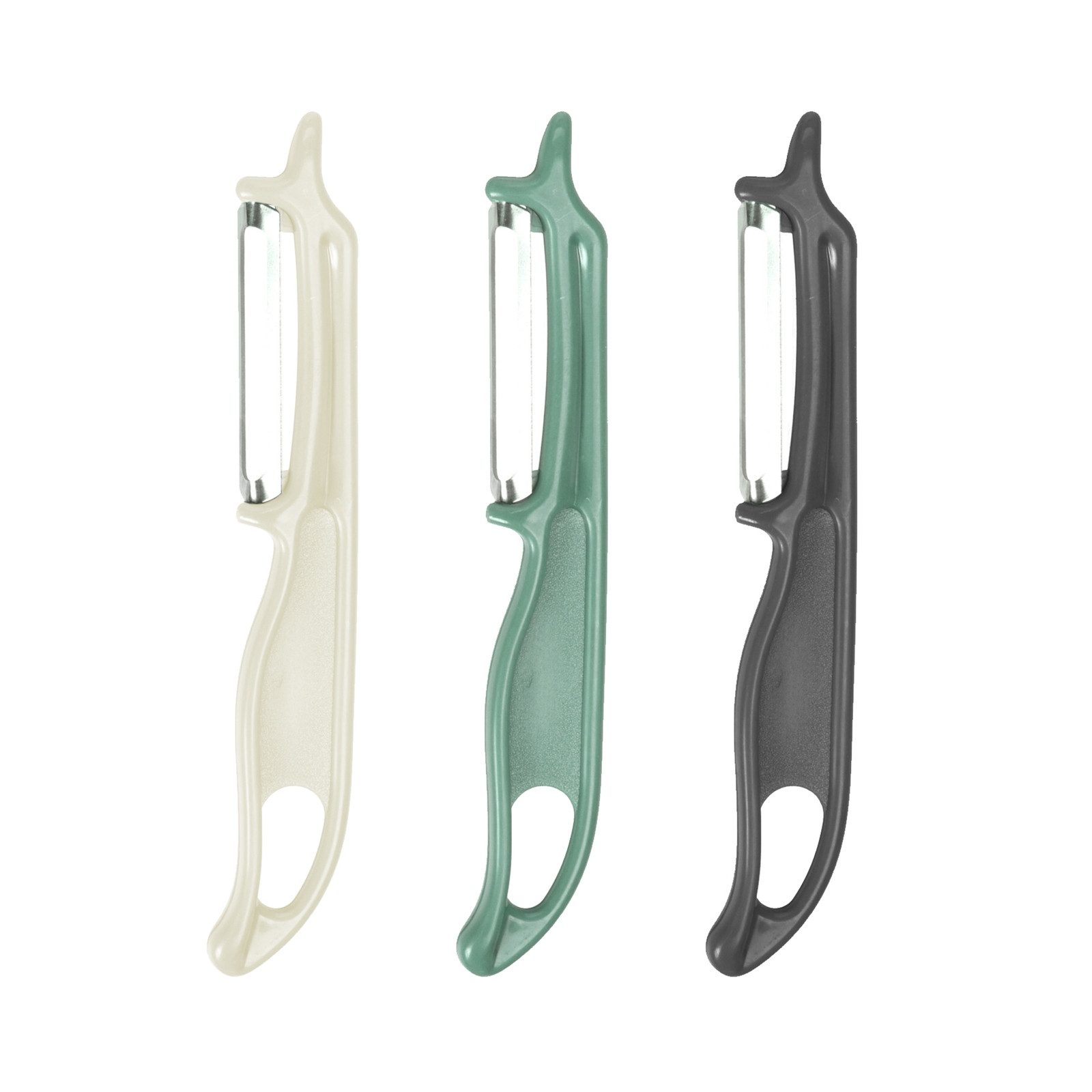 Neuetischkultur Sparschäler Schälmesserset 3-teilig, (Set, 3-tlg., 3 Schälmesser), Kartoffelschäler Gemüseschäler