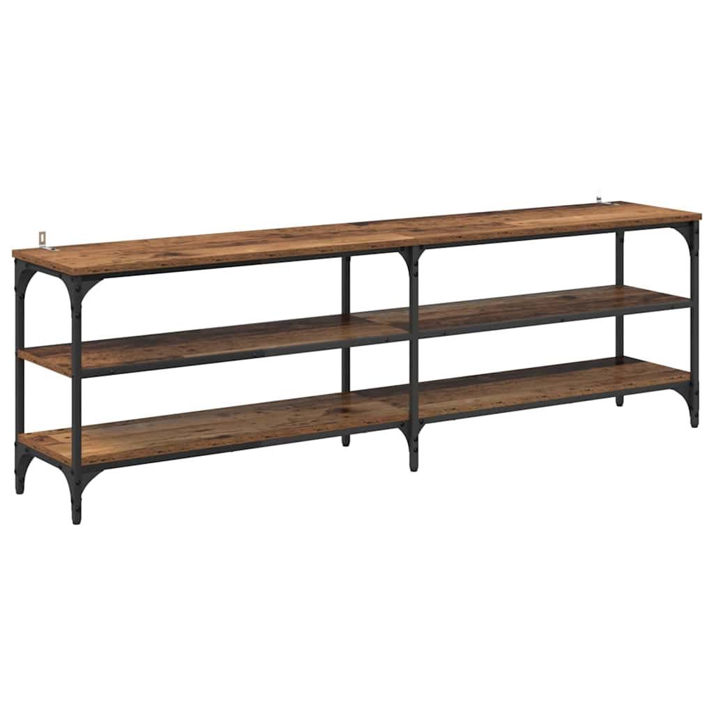 vidaXL TV-Schrank TV-Schränk Altholz 160 x 30 x 50 cm Verbundholz und Eisen (1-St)