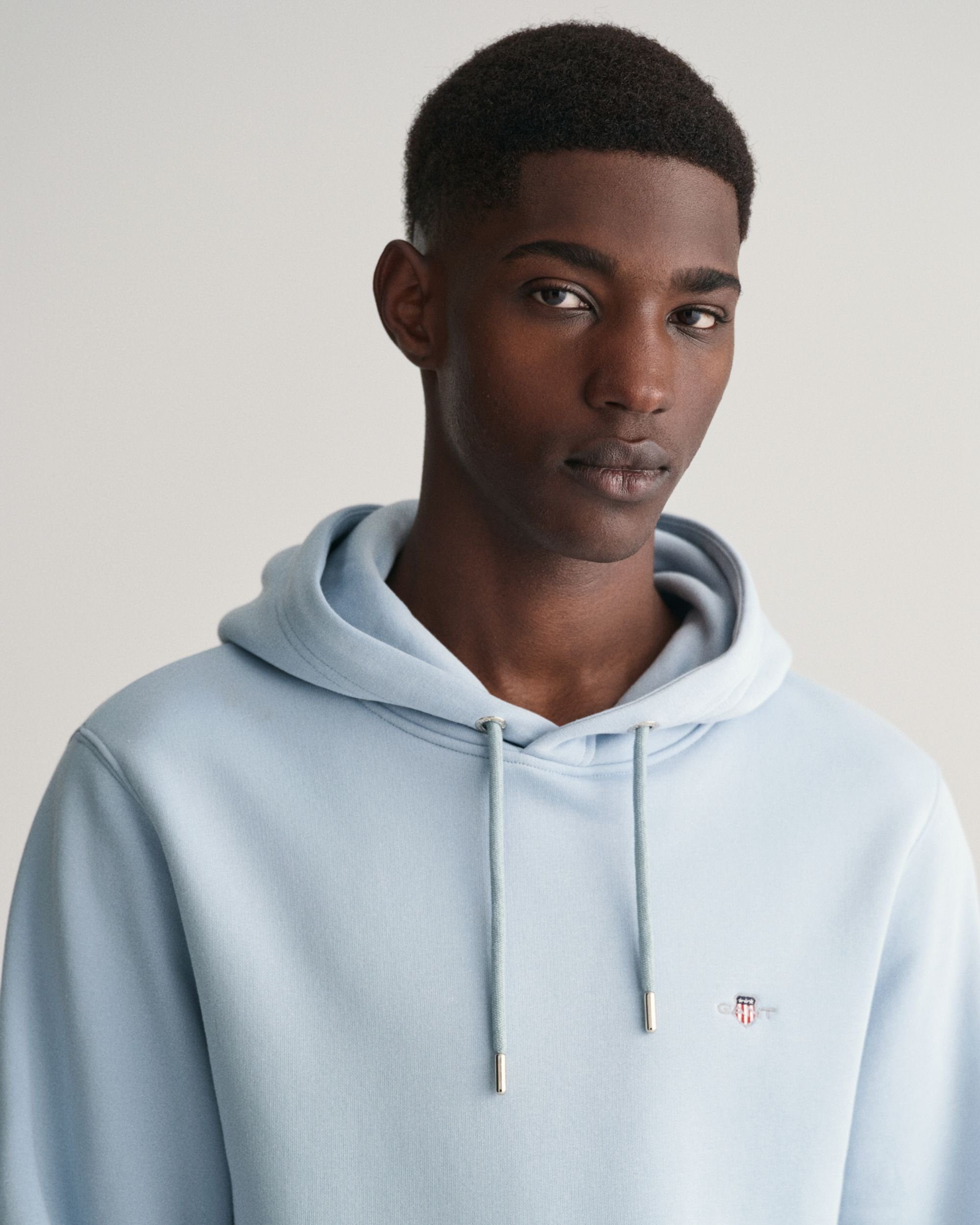 Kapuzenpullover Hoodie Gant Shield sea stormy