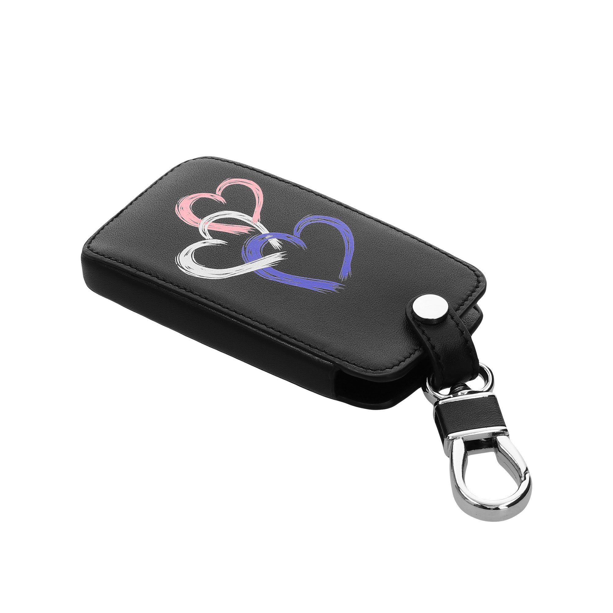 kwmobile Schlüsseltasche Schlüsselhülle Autoschlüssel Schutzhülle Cover Hülle Kunstleder Renault, für