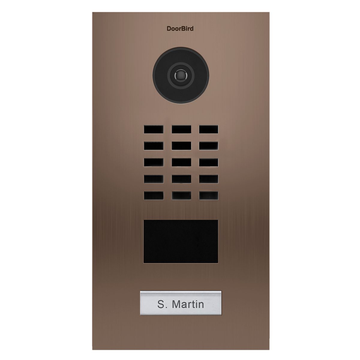 DoorBird Video-Türsprechanlage DoorBird D2101 - Video Türstation für Einfamilienhaus (Außenbereich, Haustür, Eingangsbereich, Smarte Video Türsprechanlage mit App-Steuerung, Ethernet / PoE)