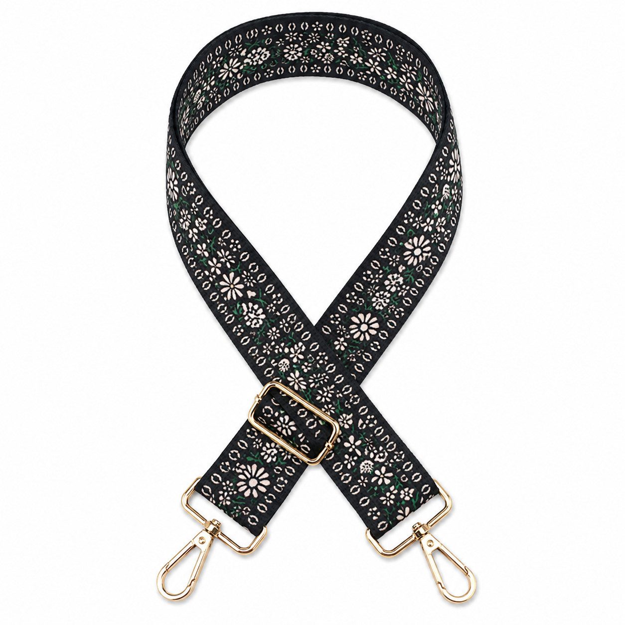 Ware aus aller Welt Schulterriemen verstellbarer Schultergurt für Taschen 3.8 cm breiter Taschengurt (1-St) Länge verstellbarer Gurt 70cm-130cm. Karabinerhaken zur Befestigung