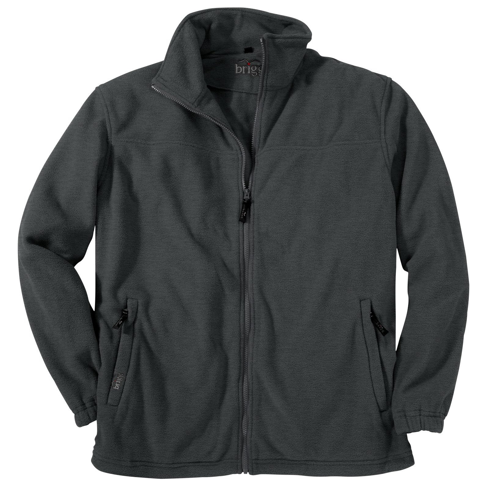 Brigg Fleecejacke Brigg Fleecejacke Übergröße anthrazit ohne Futter