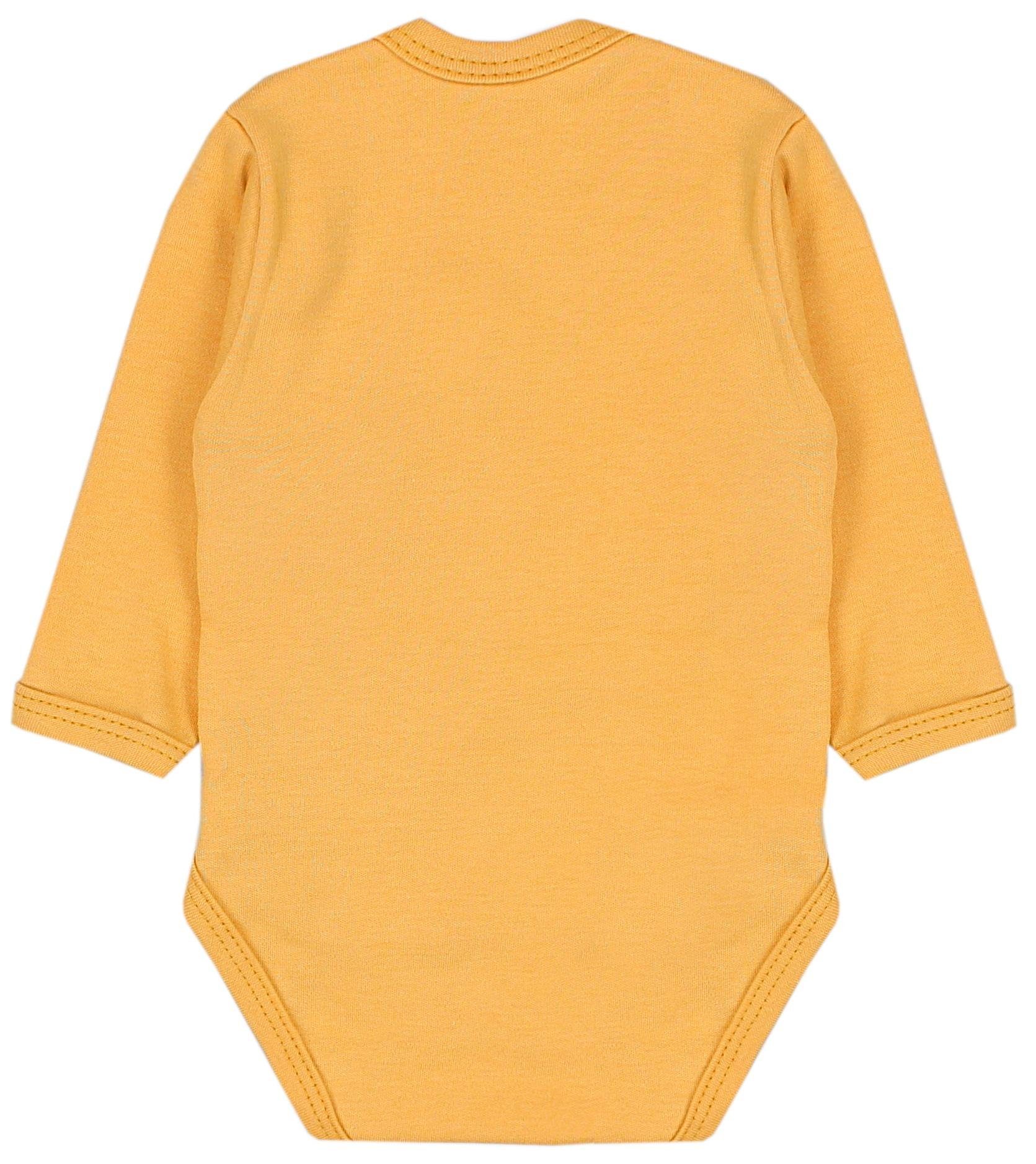 Dunkelblau Langarm im Baby 5er Blau Wickelbody Set TupTam Unisex Langarmwickelbody Grün TupTam Senfgelb Beige