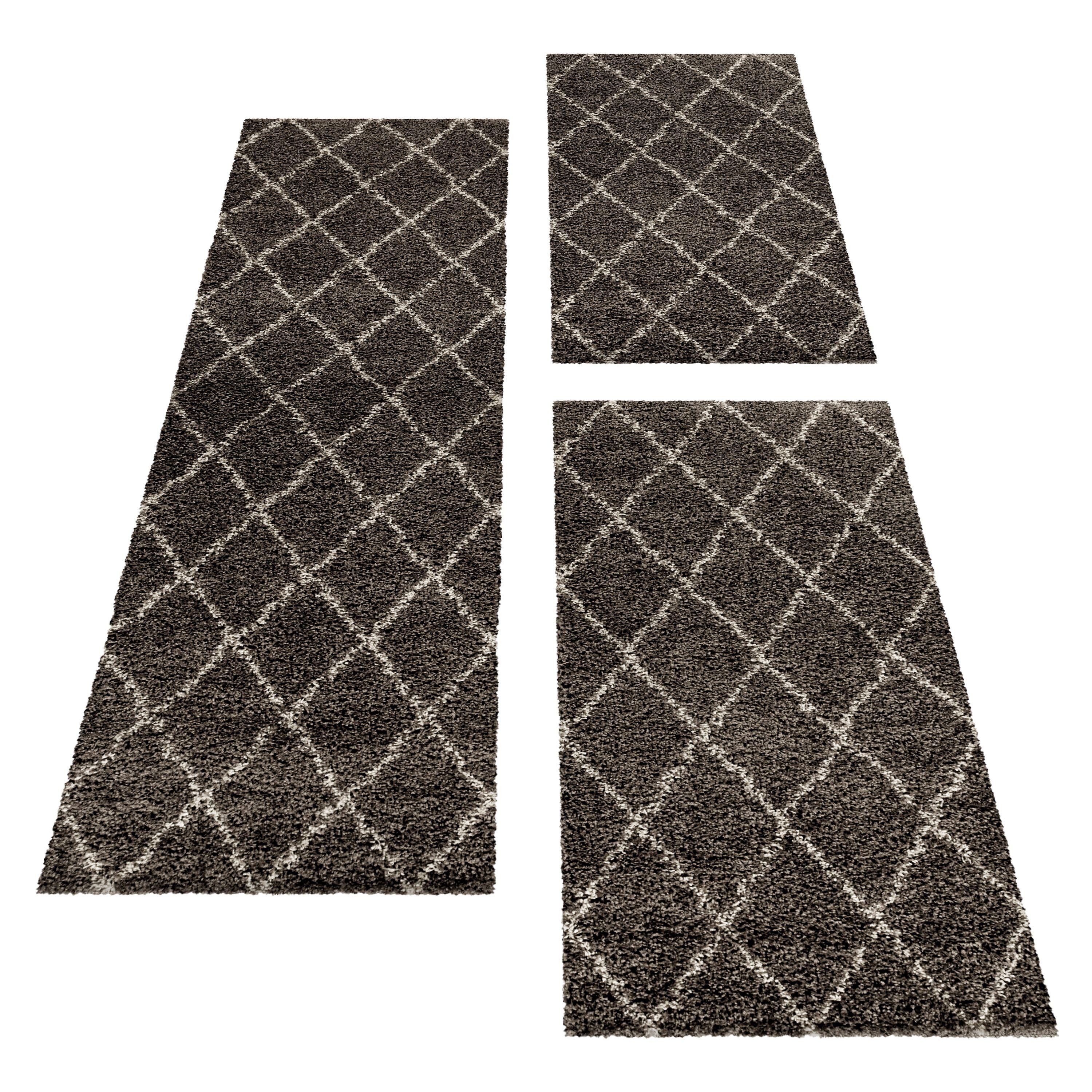 SIMPEX24 Hochflor-Bettumrandung Geometrisch Design, Höhe 30 günstig online kaufen