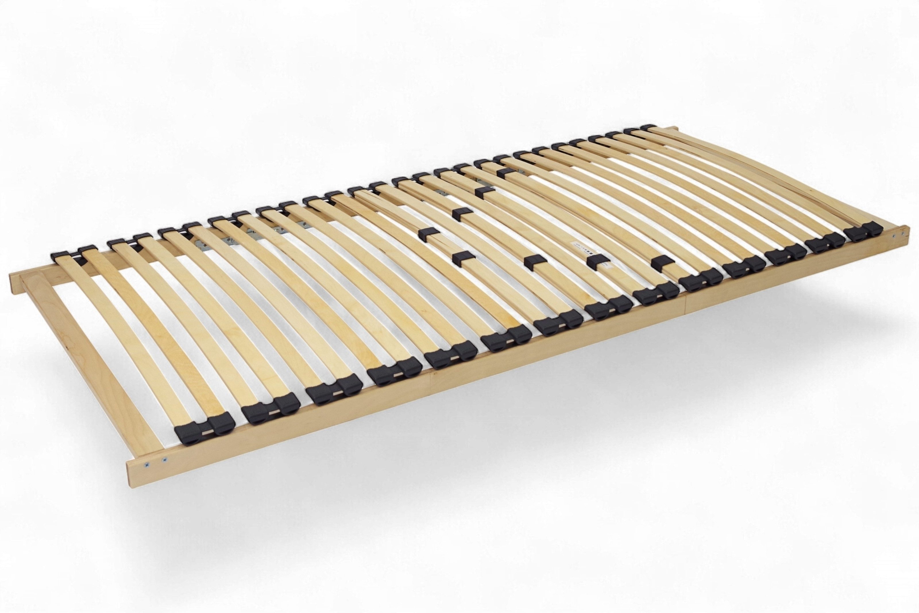 Lattenrost Nova, möbelando, Kopfteil nicht verstellbar, Fußteil nicht verstellbar, in naturfarben-anthrazit, Holz - 200x80x7cm (LxBxH)