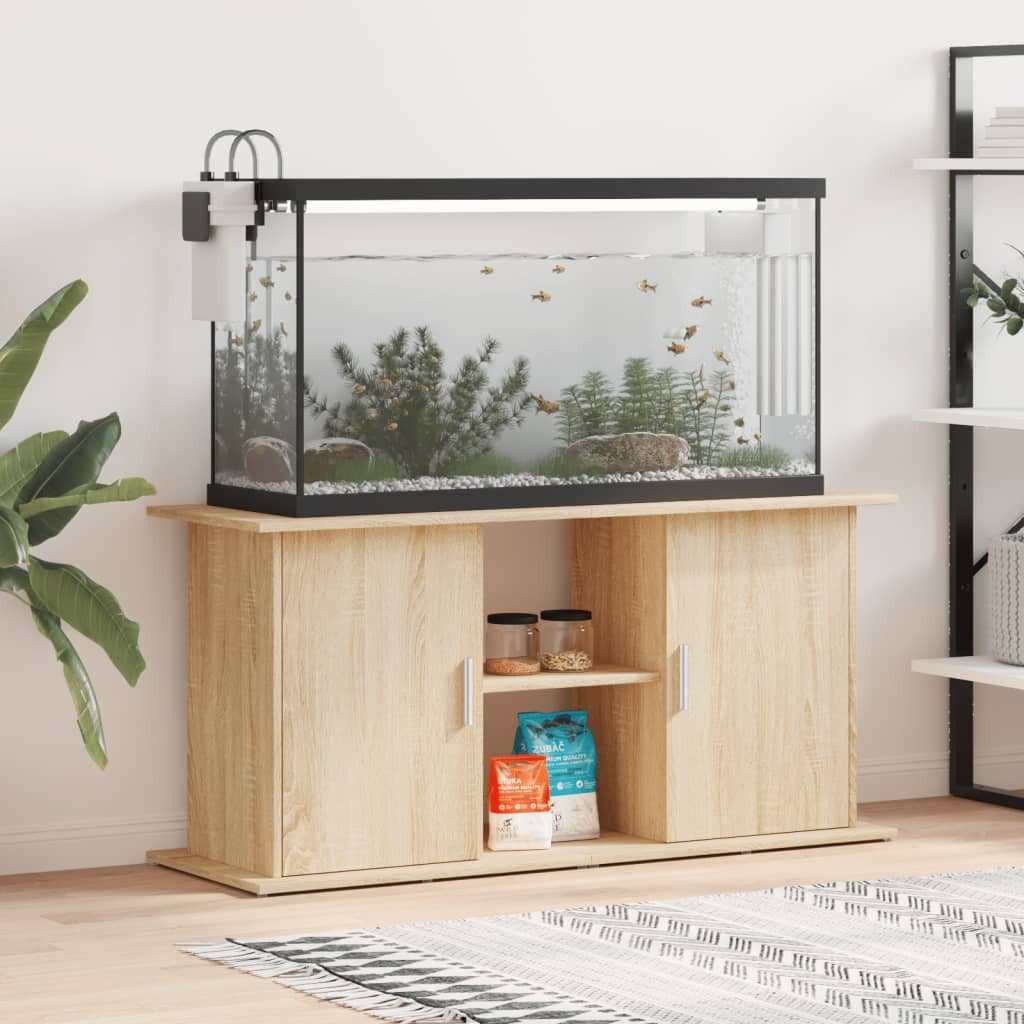 vidaXL Aquariumunterschrank Aquariumständer Sonoma-Eiche 121x41x58 cm Holzw günstig online kaufen