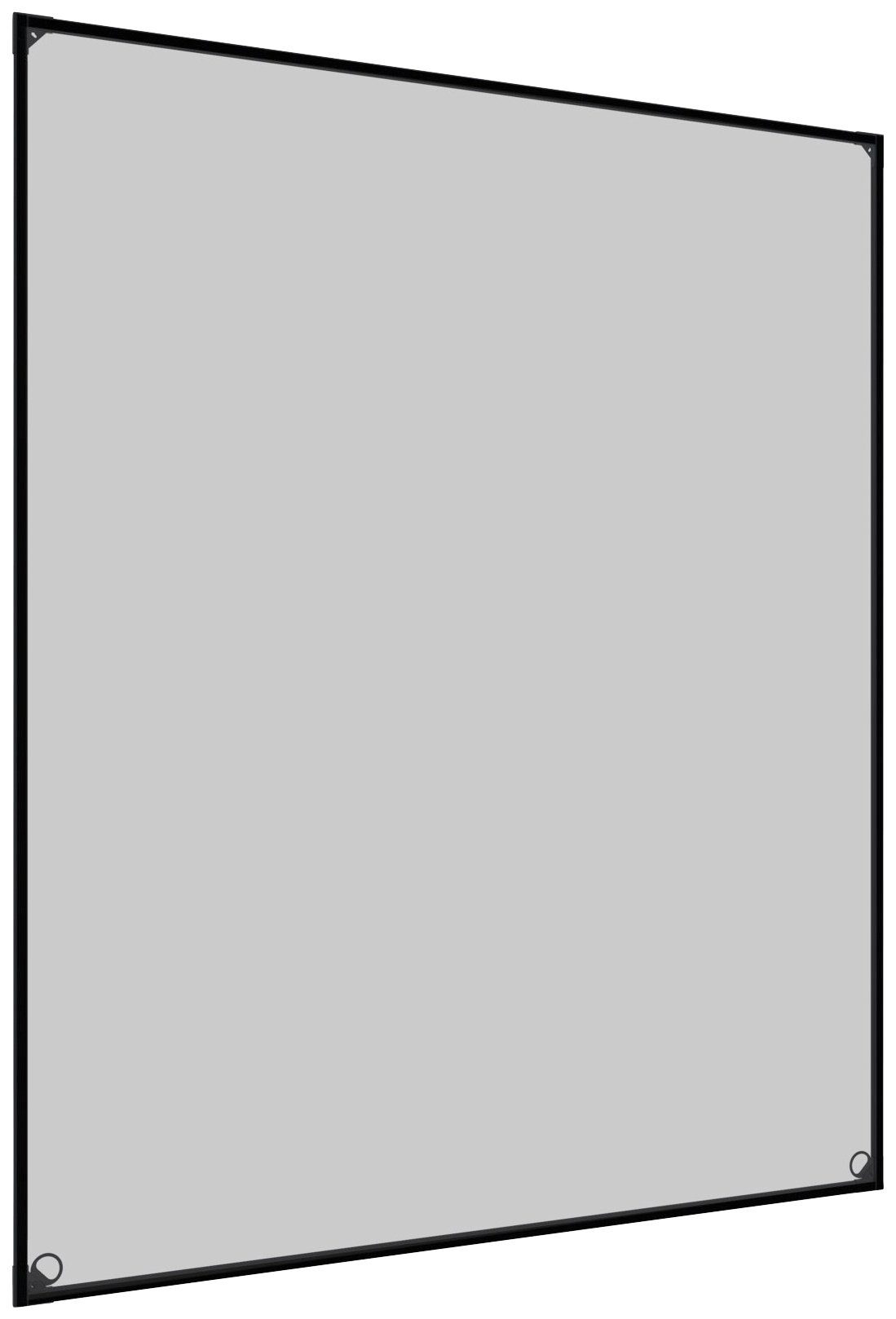 Windhager Insektenschutz-Fensterrahmen mit selbstklebenden Magnetstreifen, Kunfstoffrahmen mit Magnetprofilen, (1-St), Fliegengitter, Magnet-Insektenschutz, ohne bohren, 100 x 120 cm, weiß