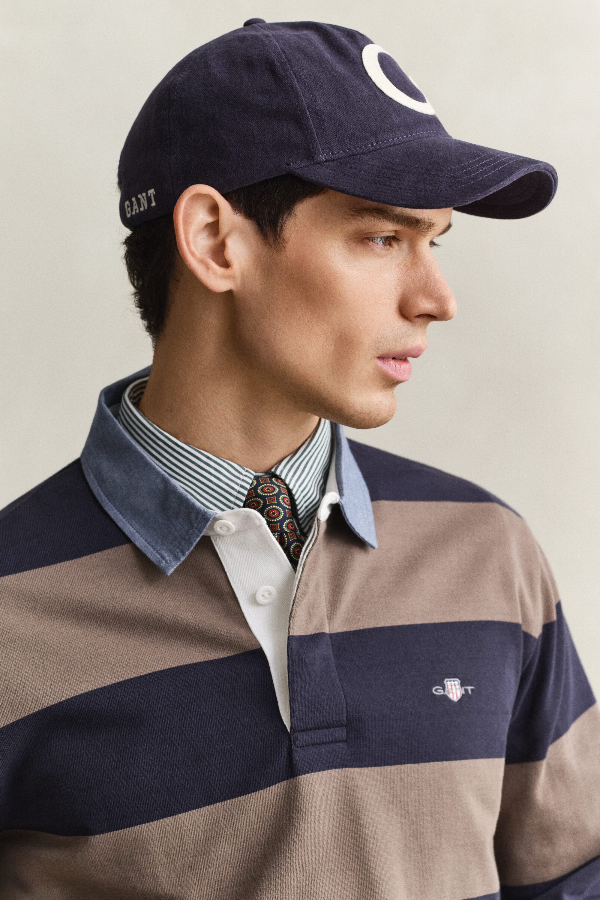 Gant Langarm-Poloshirt REG CHAMBRAY STRIPE HEAVY RUGGER