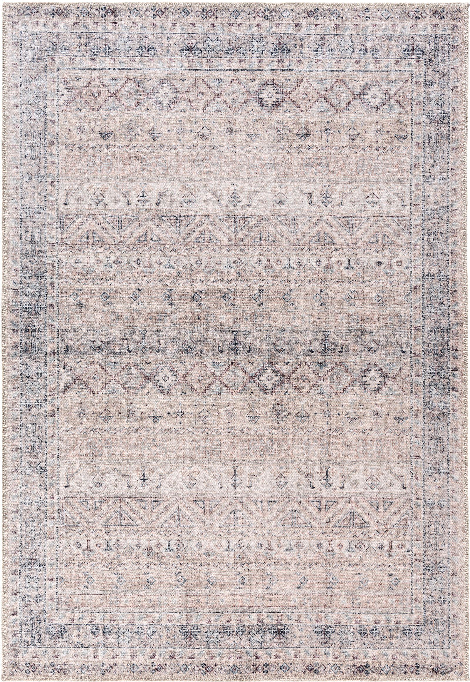 Teppich Vintage 3550, Sehrazat, rechteckig, Höhe: 4 mm, Kurzflor, waschbar,  Chenille mit Baumwolle, Wohnzimmer